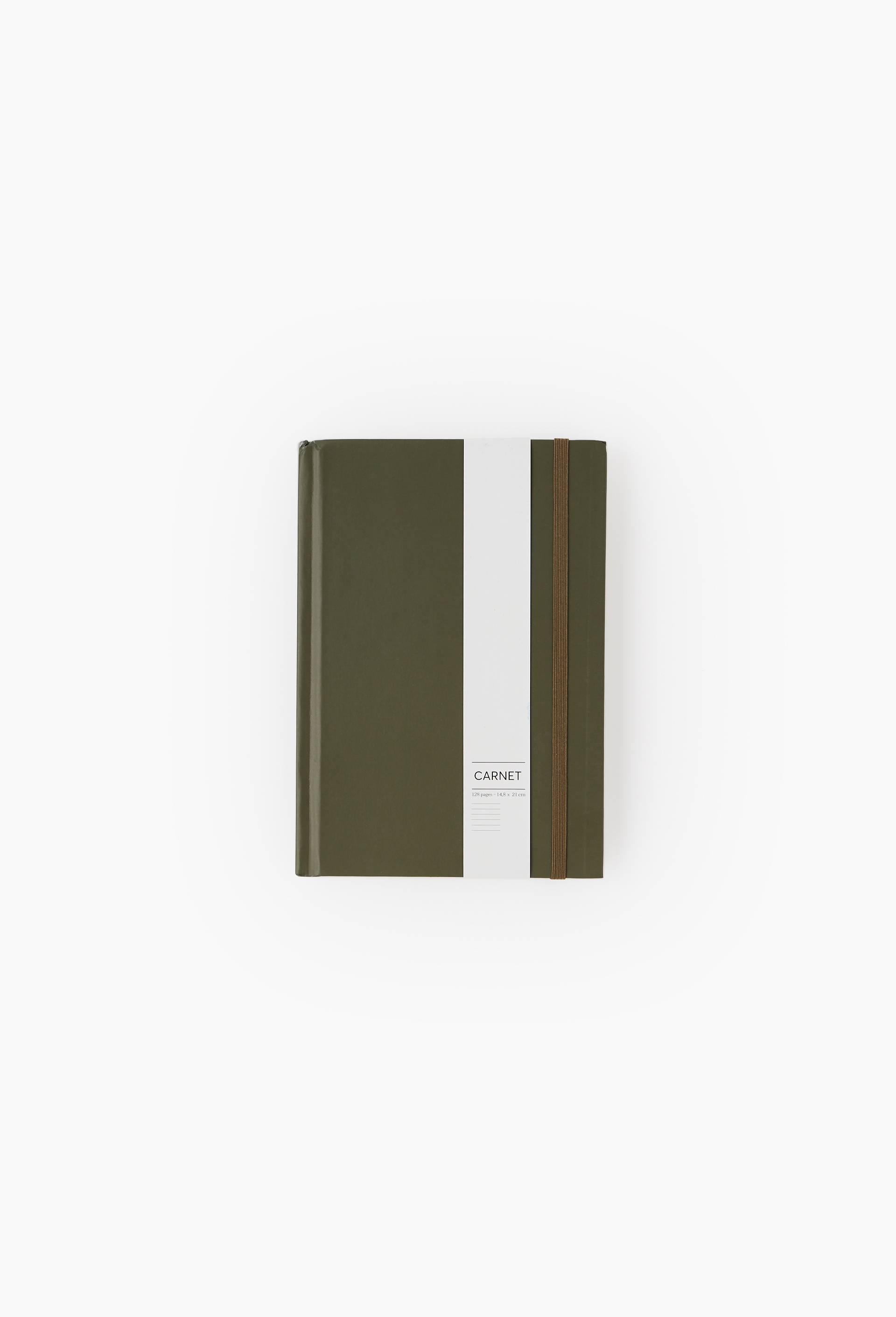 Carnet A5 lign&eacute;, 128 pages, Vert fonc&eacute;, large image number 3