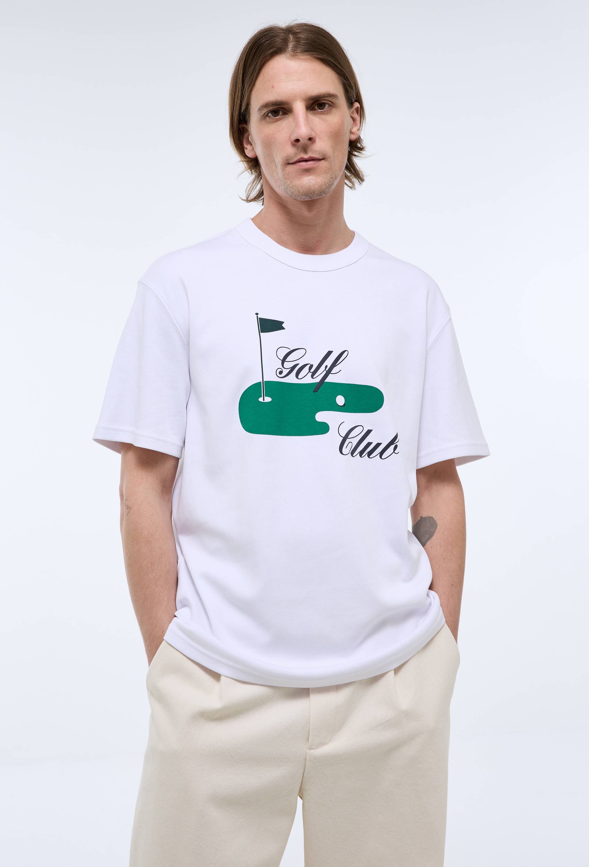 T-shirt manches courtes en coton BIO GOTS, Blanc, large image number 0.0