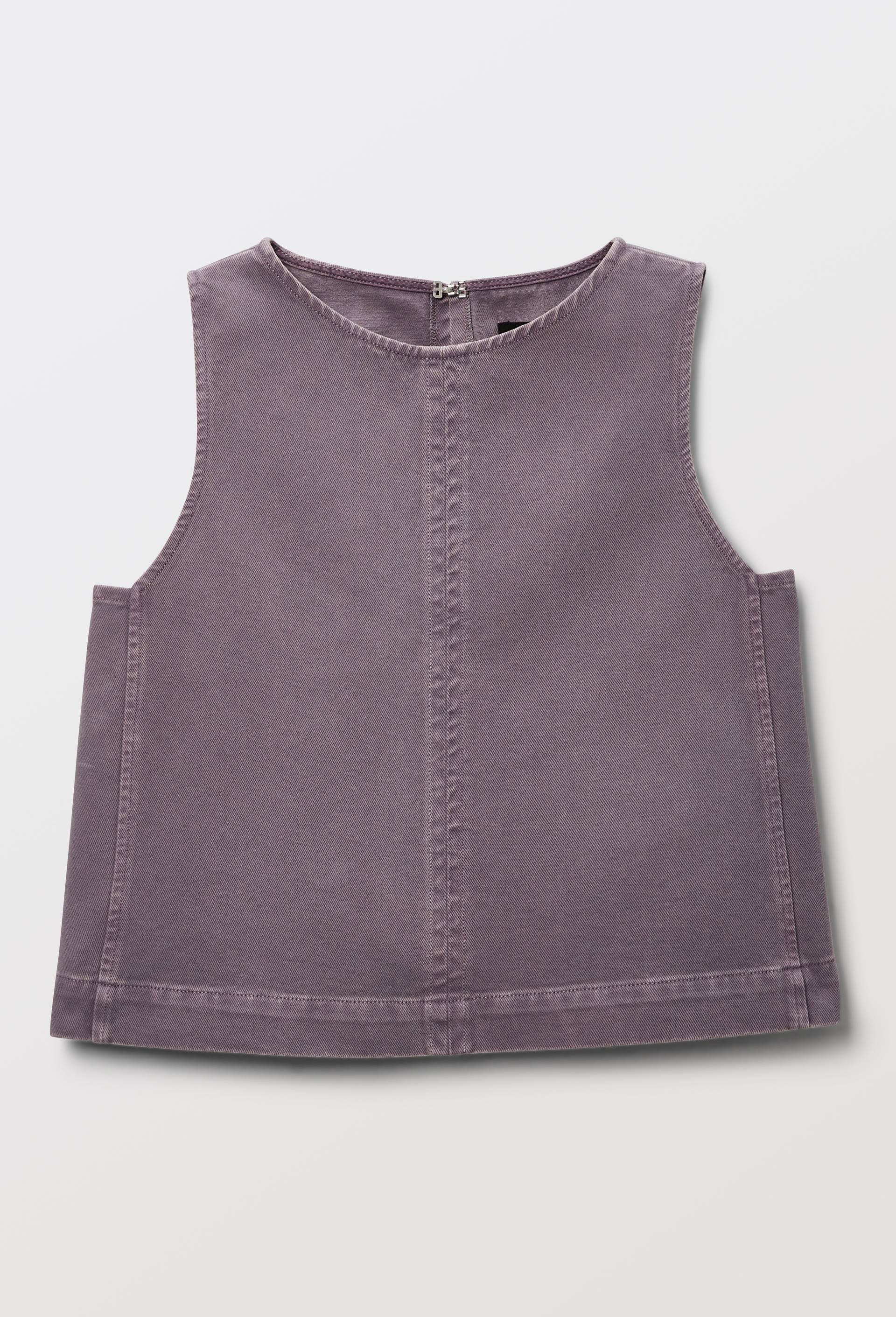 Top sans manches en jean en coton, Violet, large image number 2