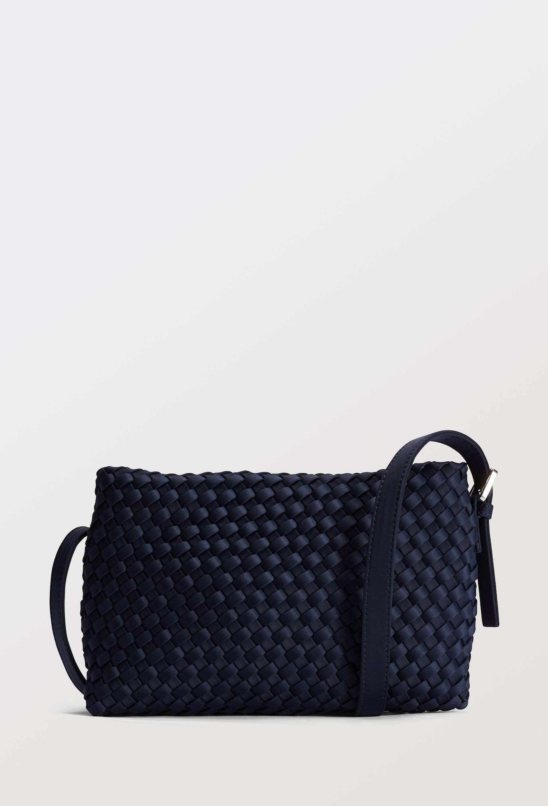 Sac port&eacute;-&eacute;paule tress&eacute;, Bleu fonc&eacute;, large image number 0.0