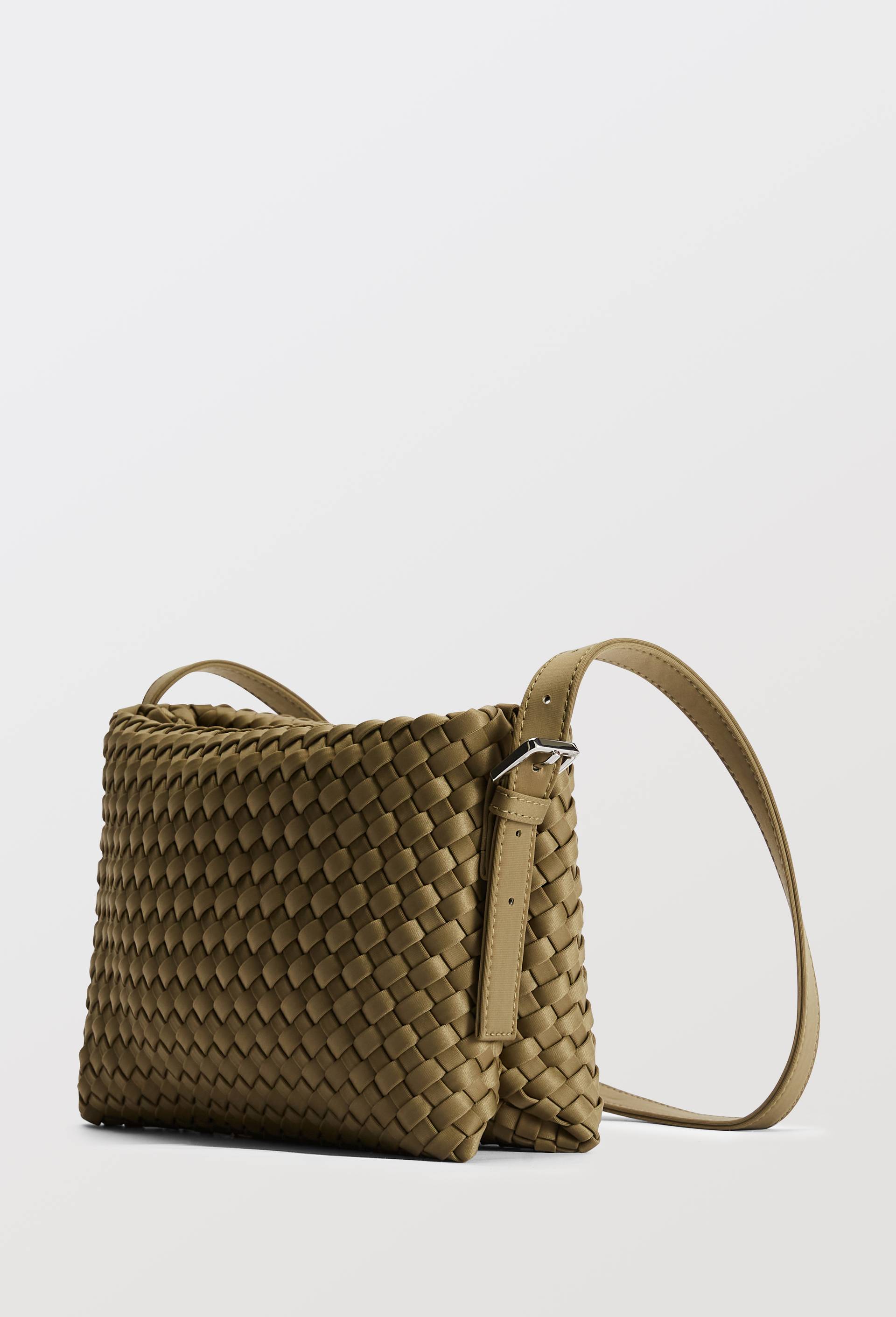 Sac port&eacute;-&eacute;paule tress&eacute;, Vert fonc&eacute;, large image number 1