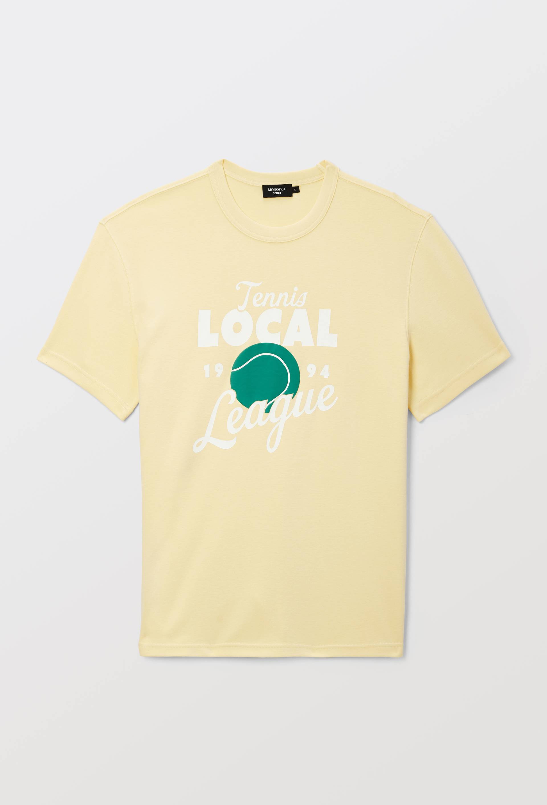 T-shirt manches courtes en coton BIO GOTS, Jaune clair, large image number 2