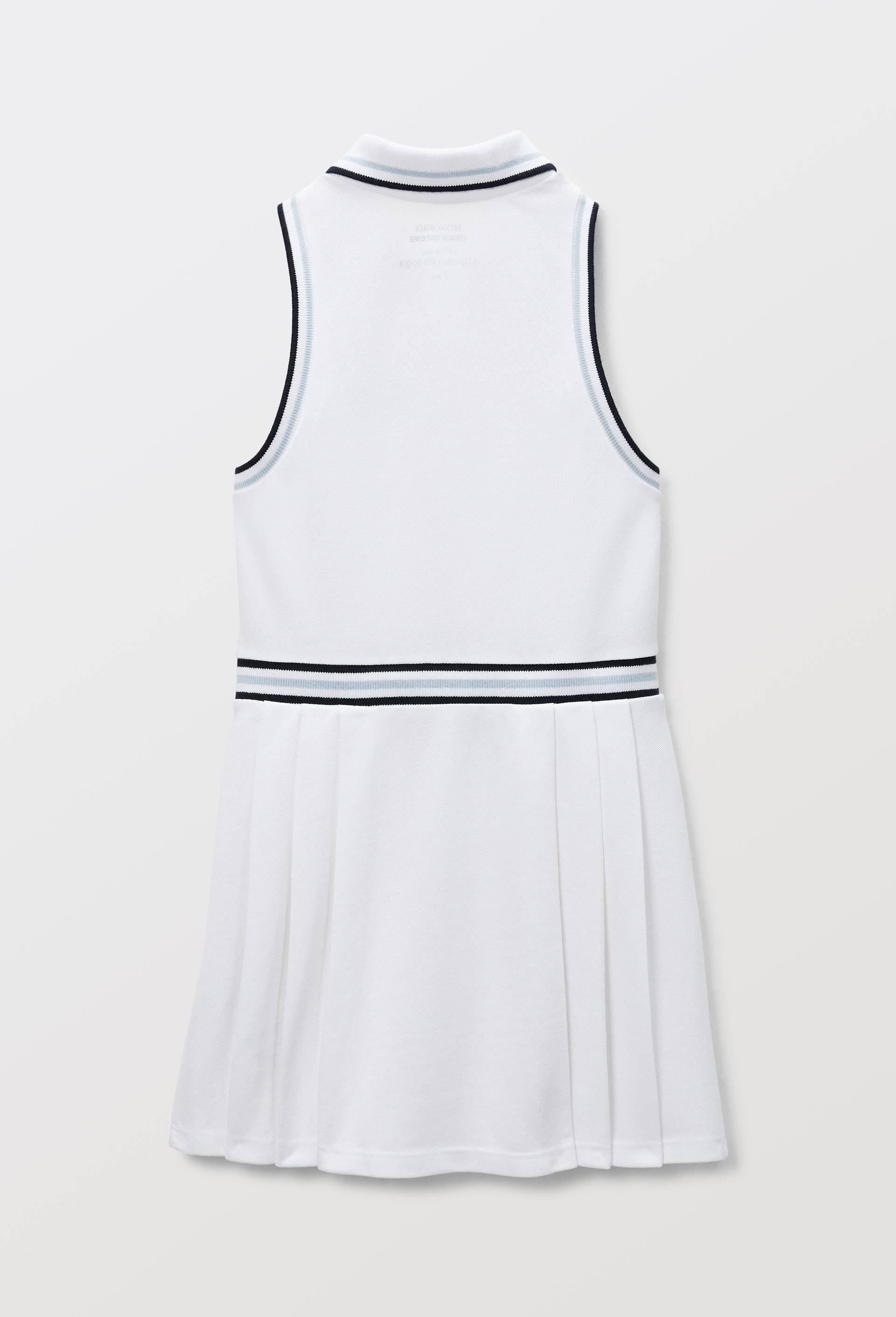 Robe de tennis, coton BIO et certifi&eacute;e Oeko-Tex, Blanc, large image number 2.0