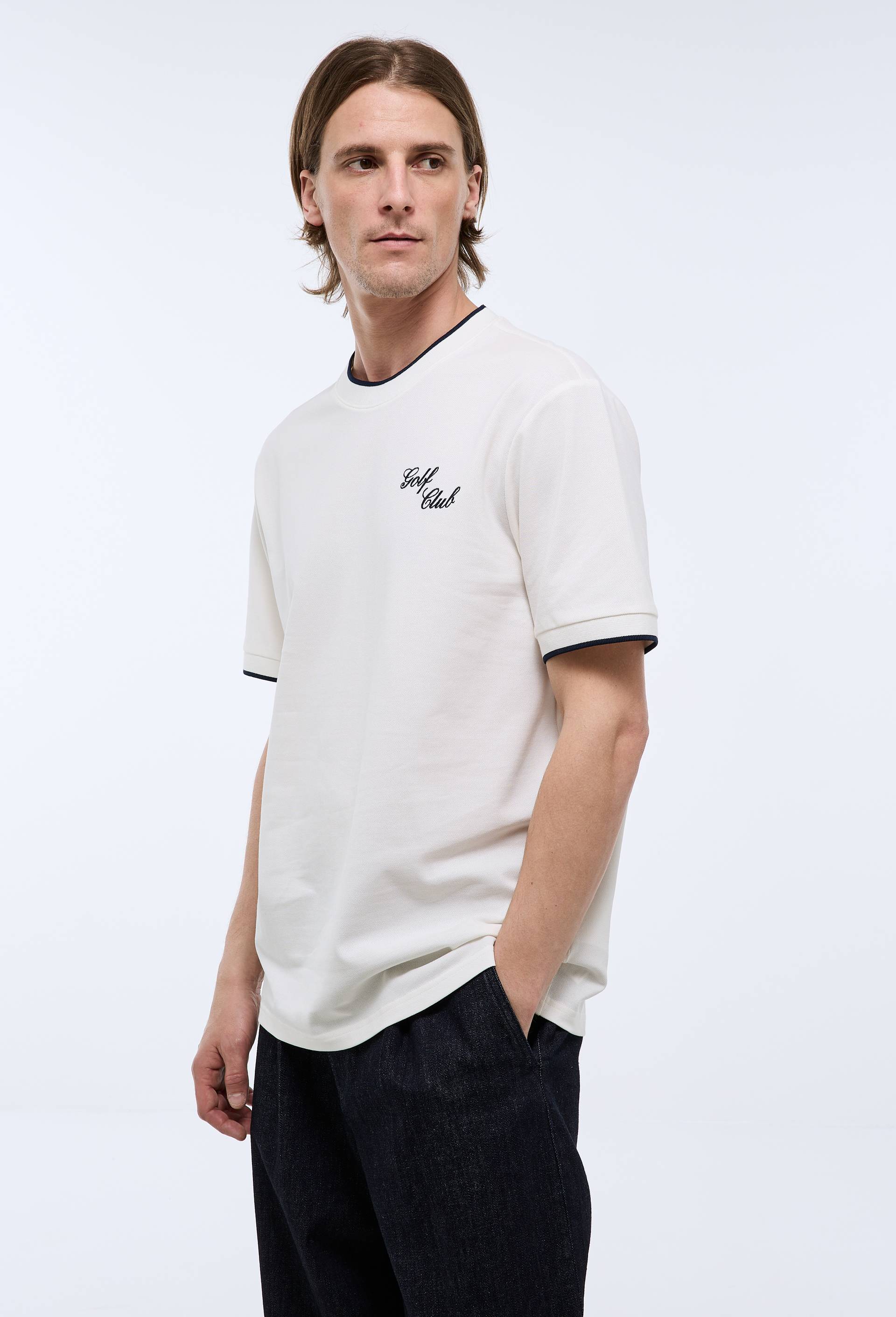 T-shirt manches courtes en coton BIO GOTS, Ecru, large image number 1