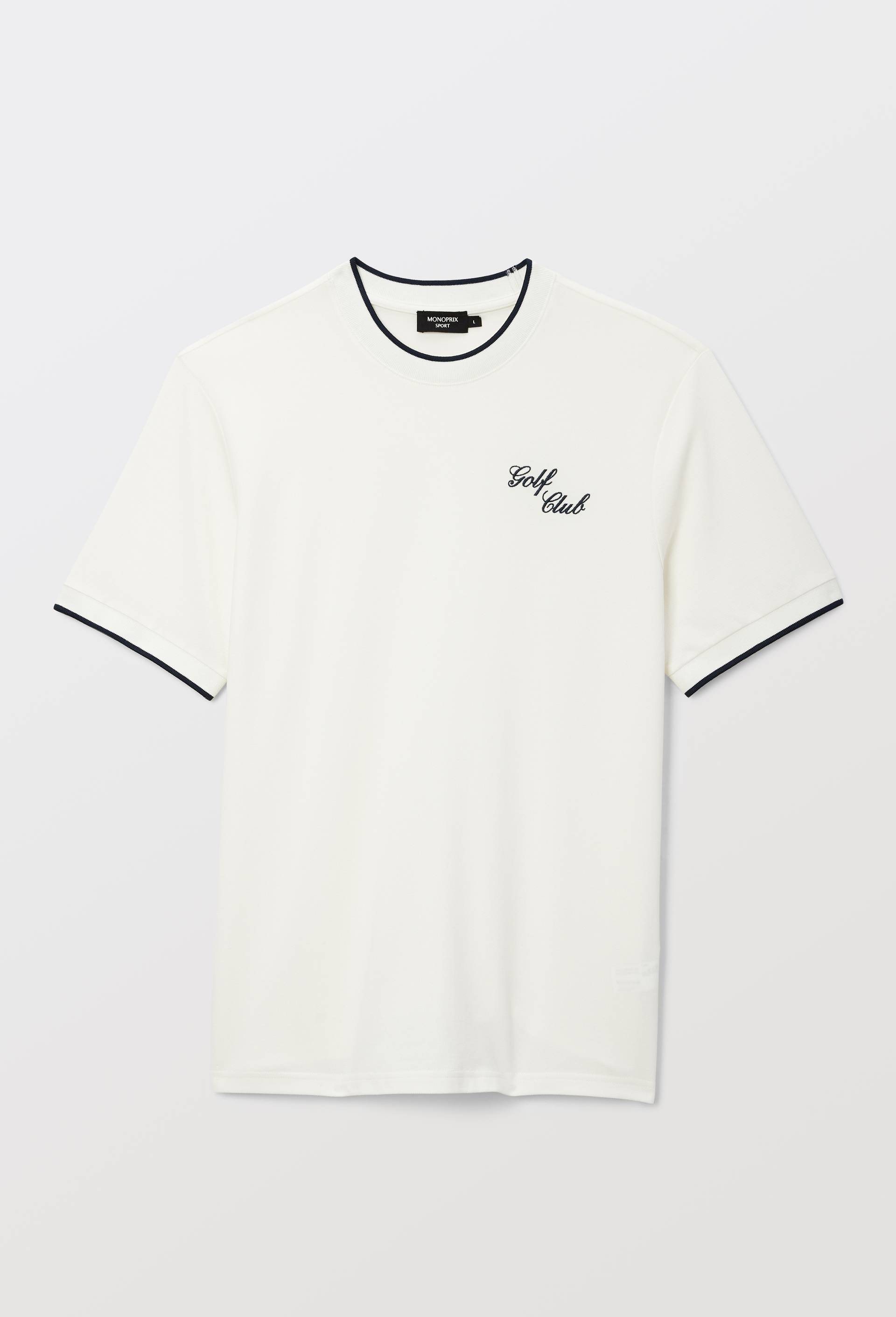 T-shirt manches courtes en coton BIO GOTS, Ecru, large image number 3