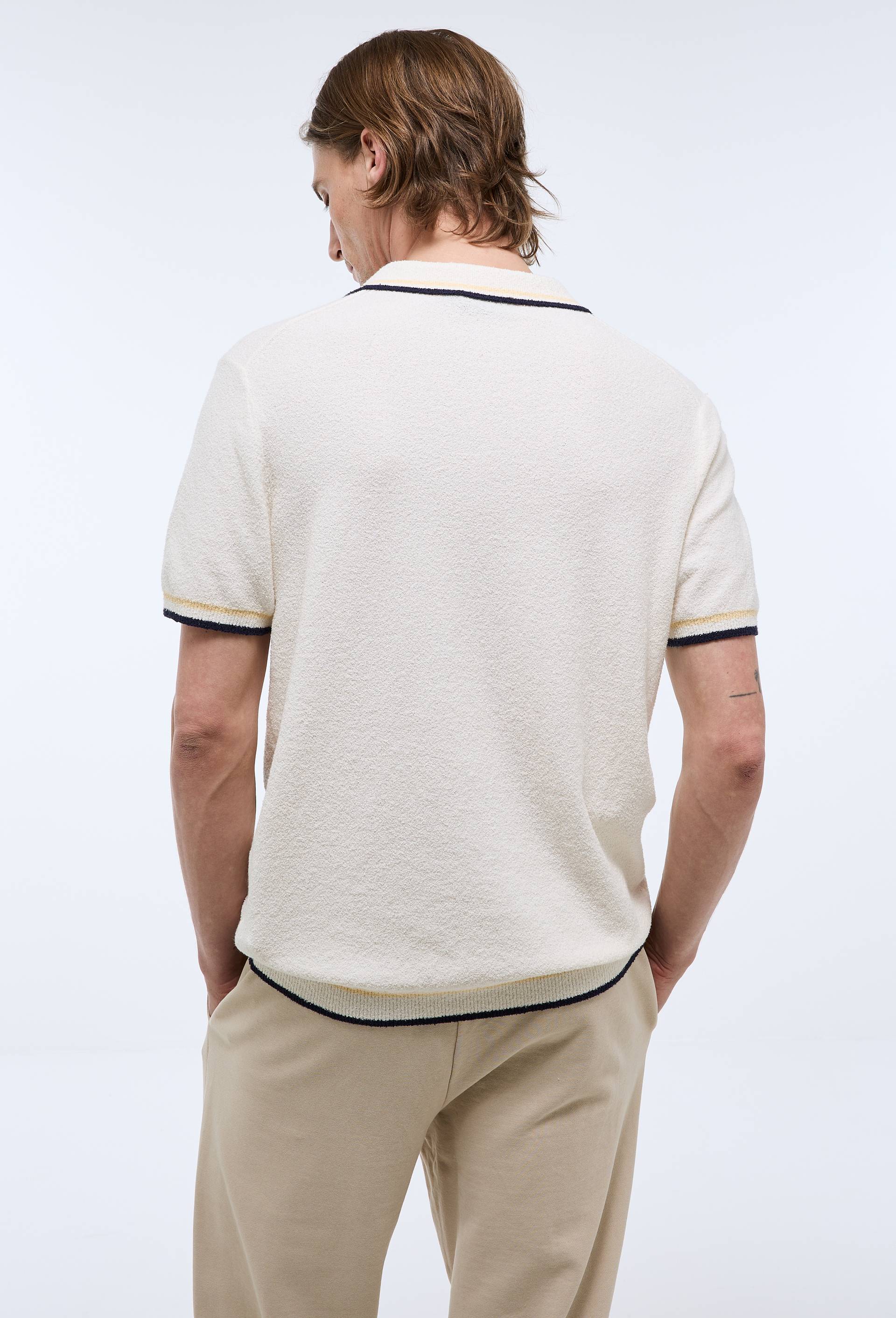T-shirt manches courtes en coton, Ecru, large image number 1.0