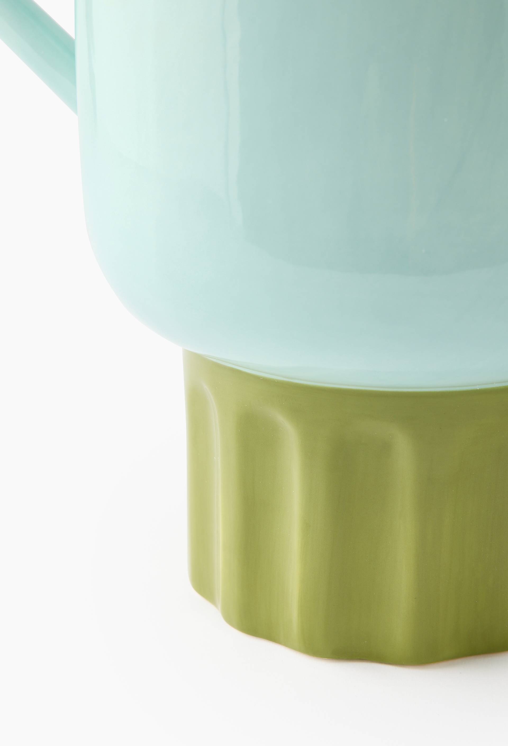 Vase, 38,3 x 17 x 30 cm, en c&eacute;ramique - MARGAUX KELLER X MONOPRIX, Bleu clair, large image number 1