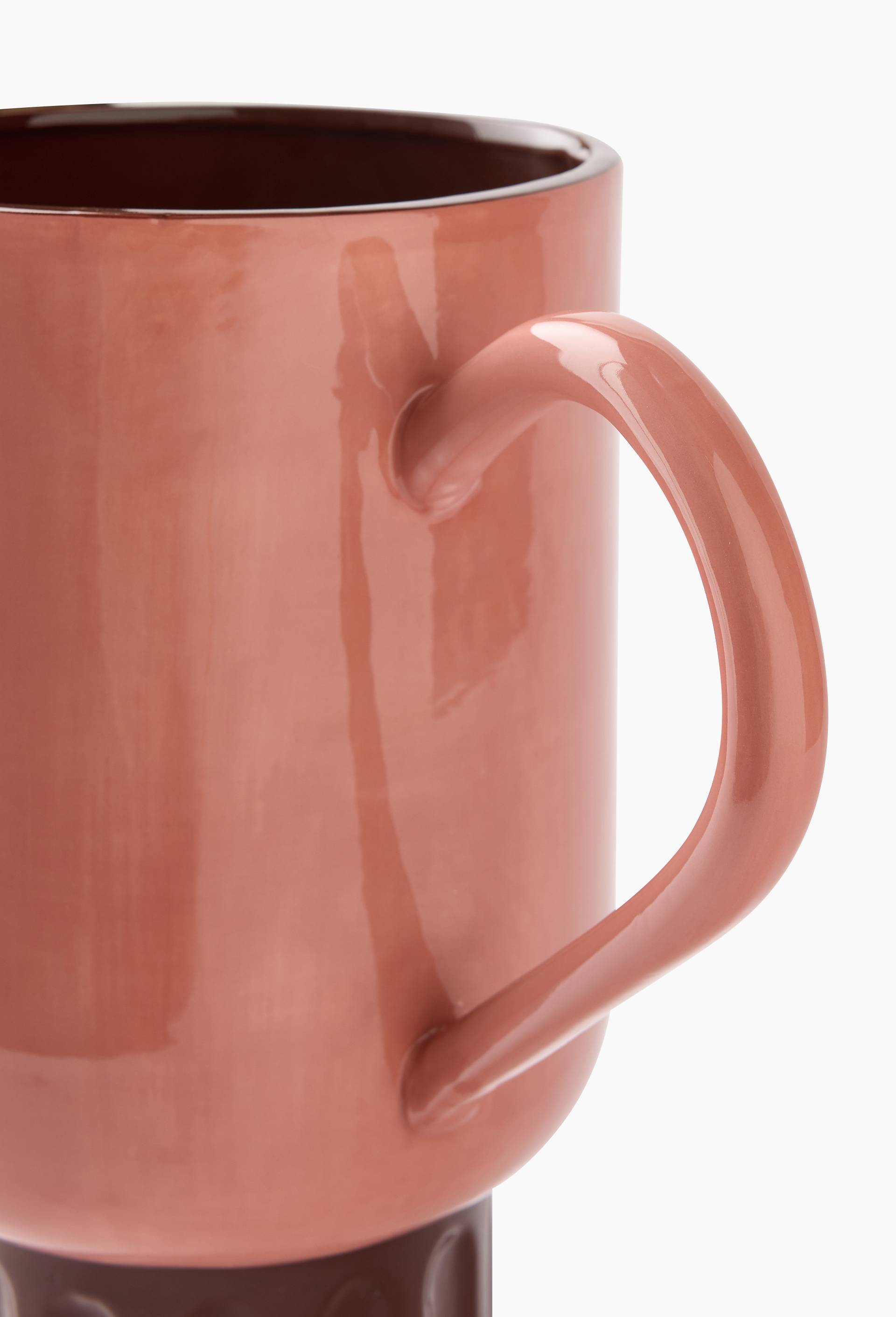 Vase, 38,3 x 17 x 30 cm, en c&eacute;ramique - MARGAUX KELLER X MONOPRIX, Rose clair, large image number 2.0
