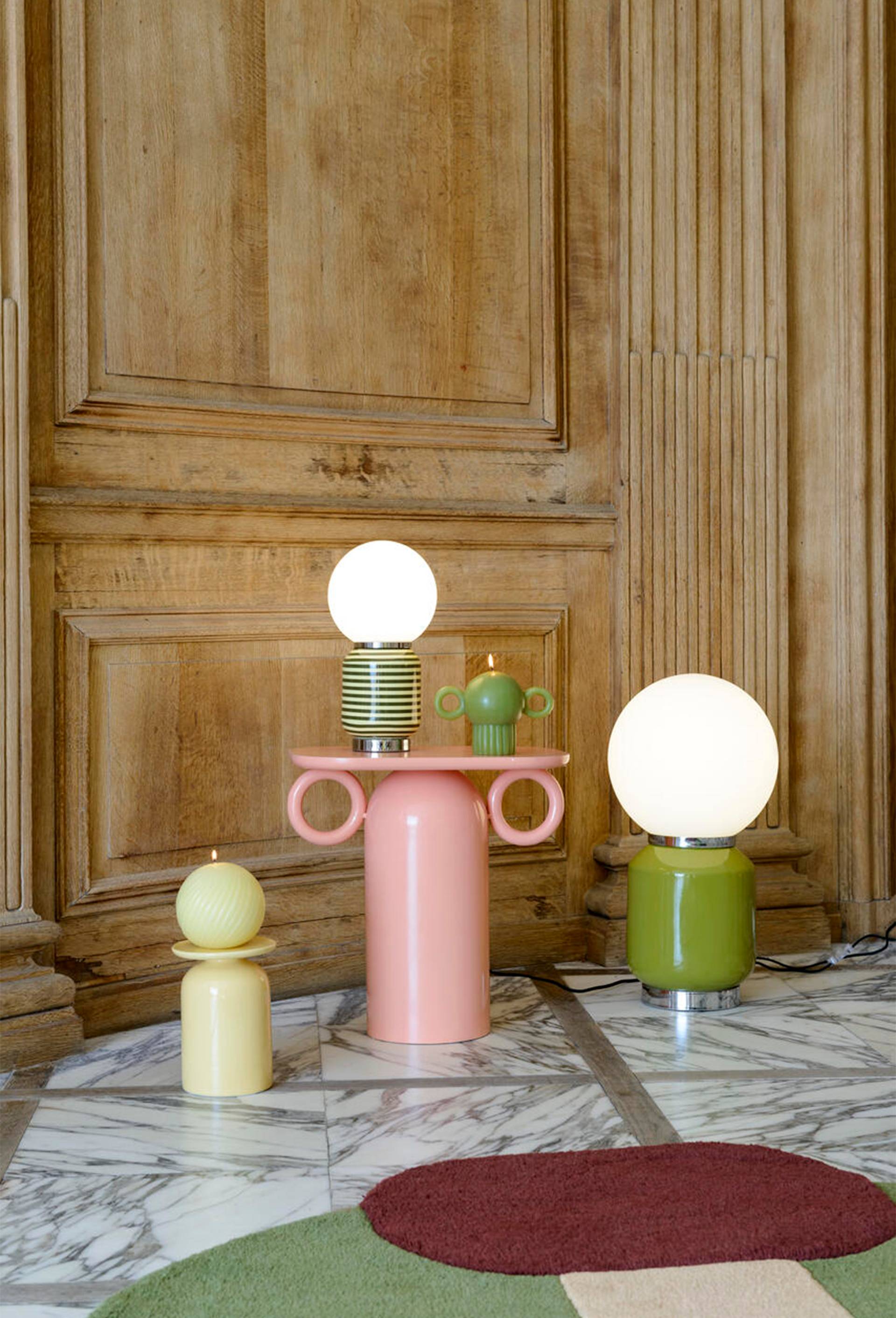 Bougeoir, 21 x 15cm,  en c&eacute;ramique - MARGAUX KELLER X MONOPRIX, Jaune clair, large image number 2