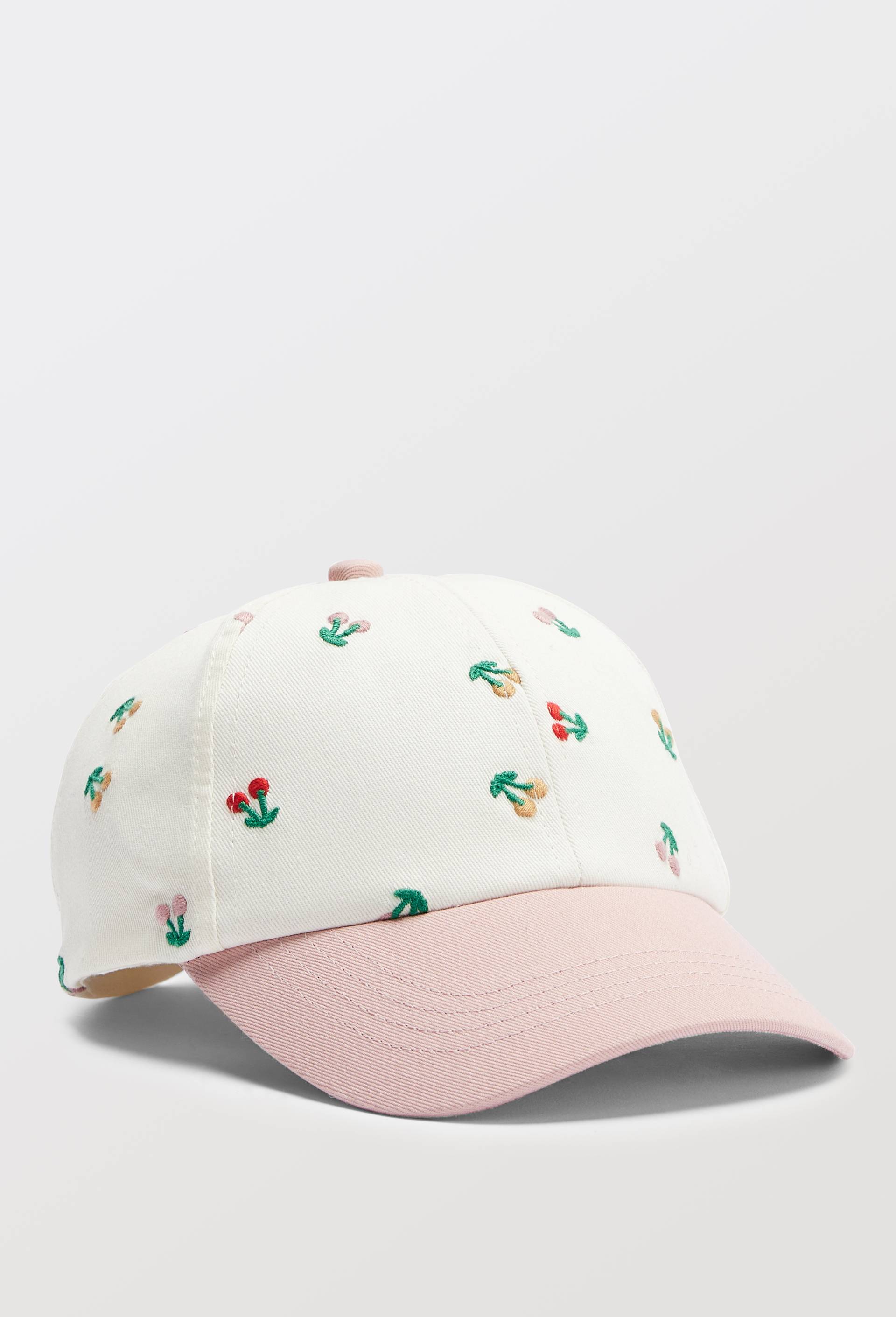 Casquette en coton brod&eacute;, Ecru, large image number 0.0