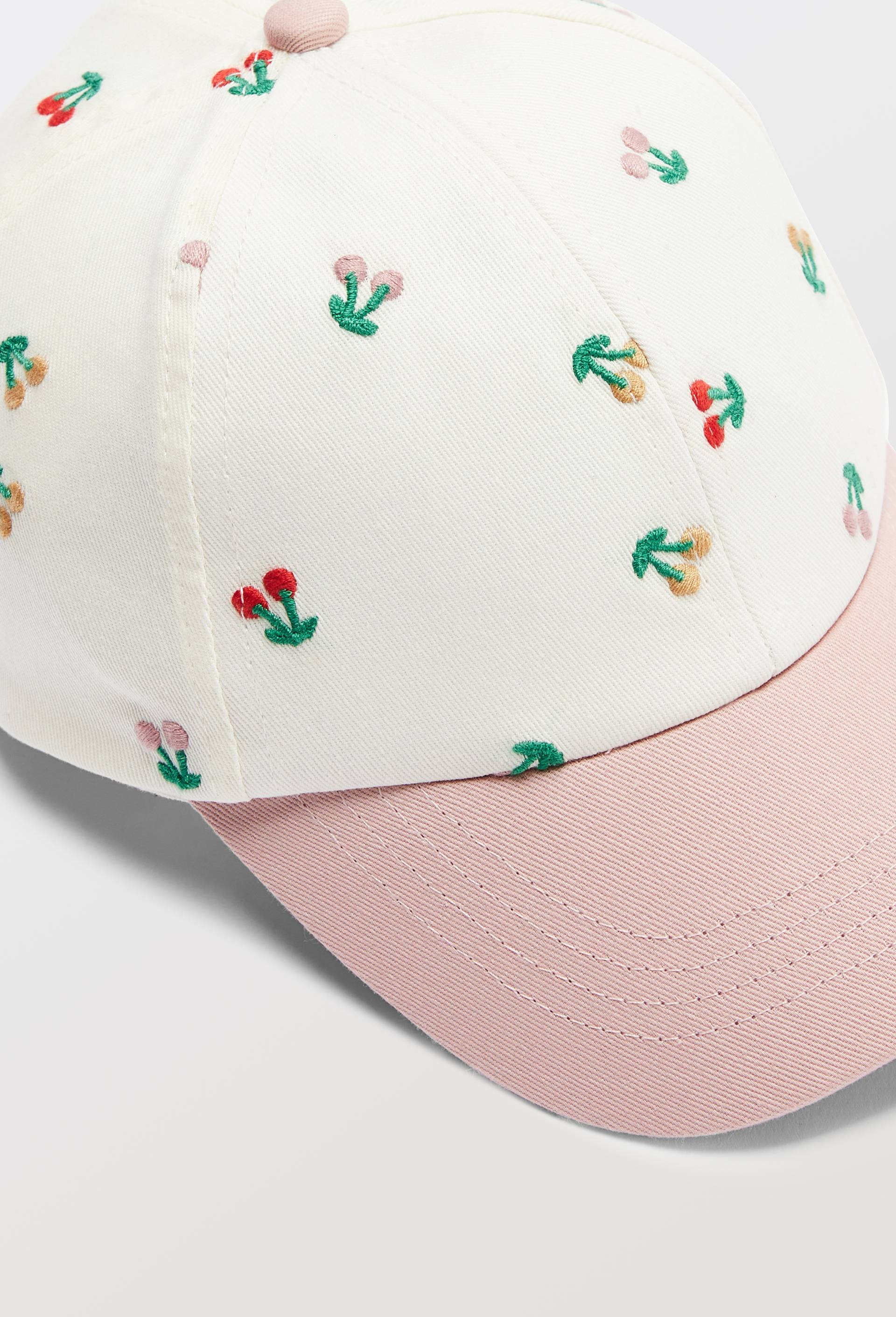Casquette en coton brod&eacute;, Ecru, large image number 2