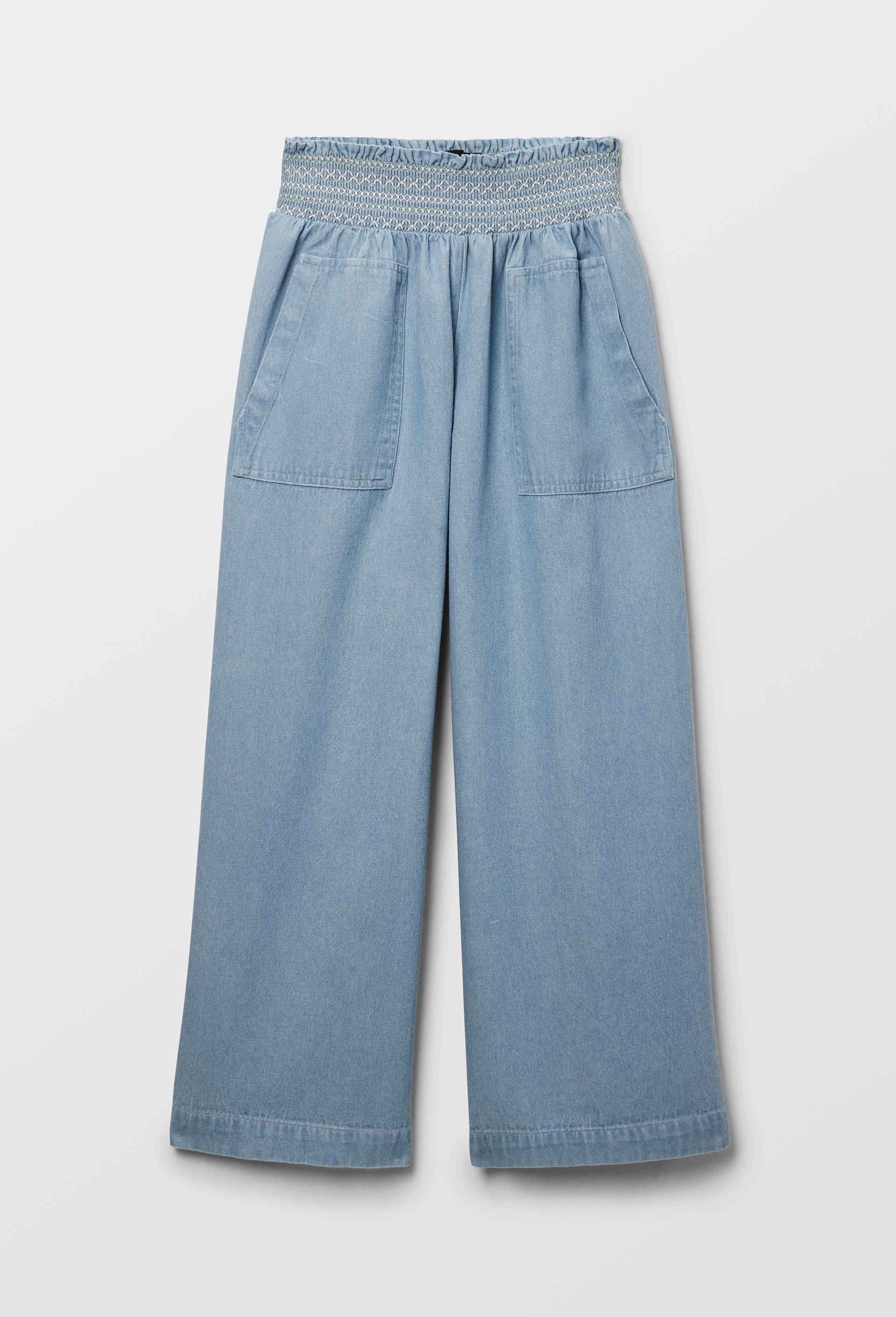 Pantalon taille &eacute;lastiqu&eacute;e, Bleu clair, large image number 2