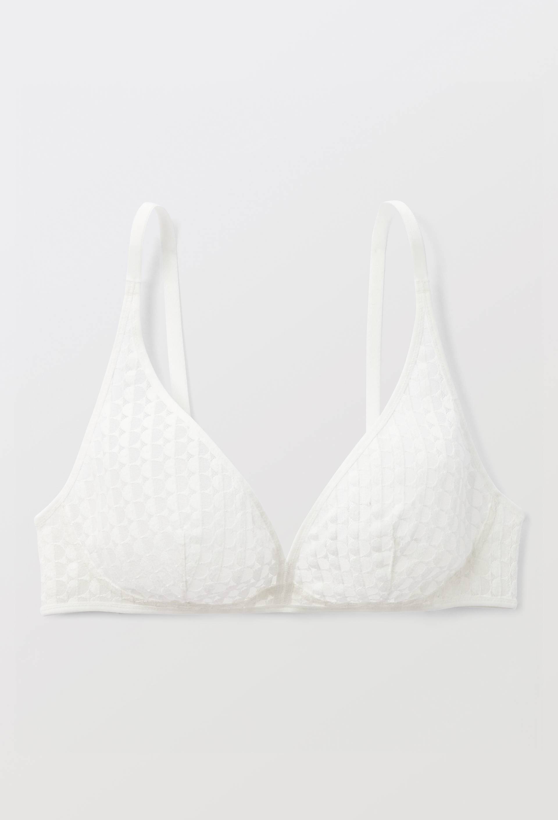 Soutien-gorge triangle foulard PAOLINA en dentelle, Ecru, large image number 2