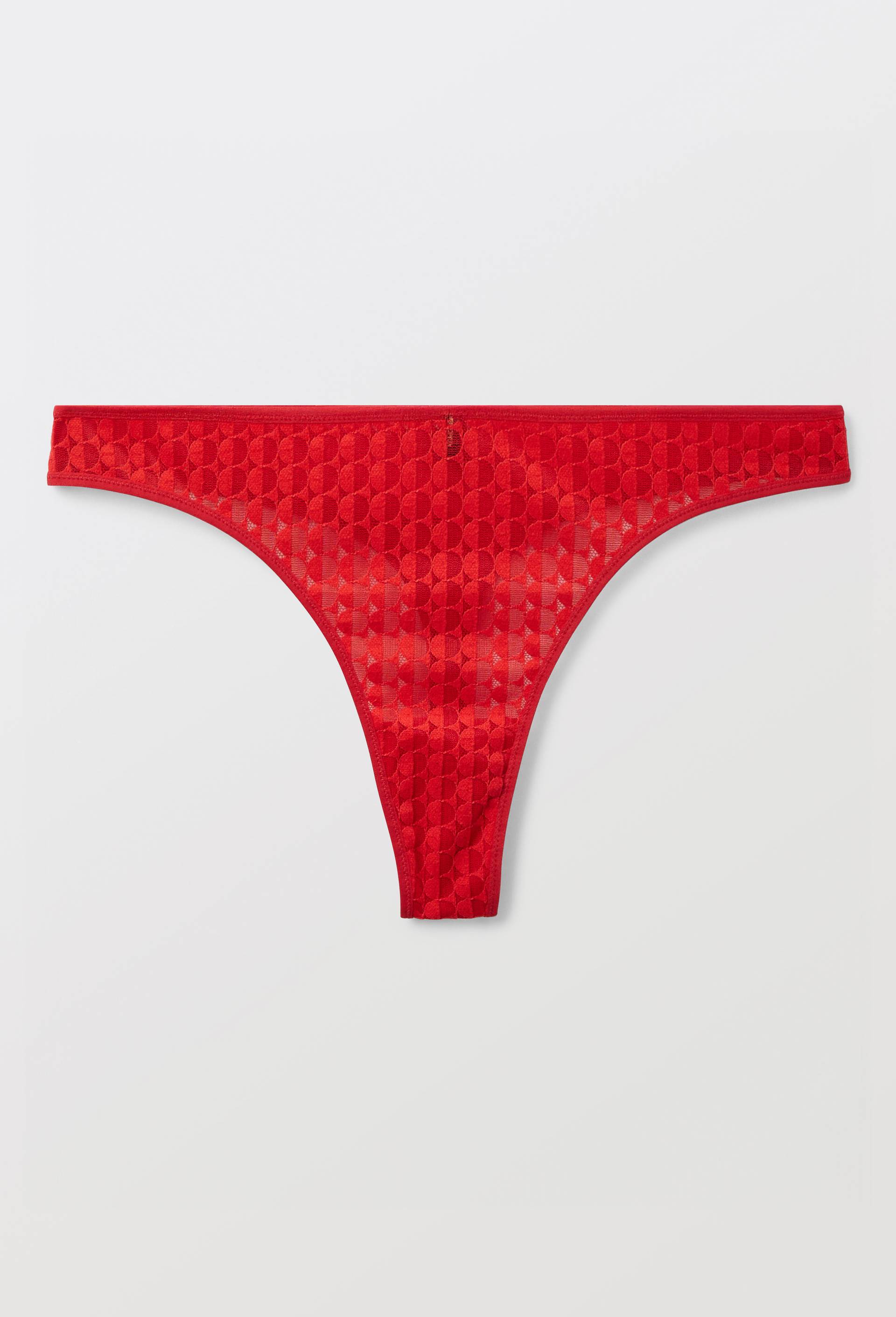 Tanga PAOLINA en dentelle, Rouge, large image number 2