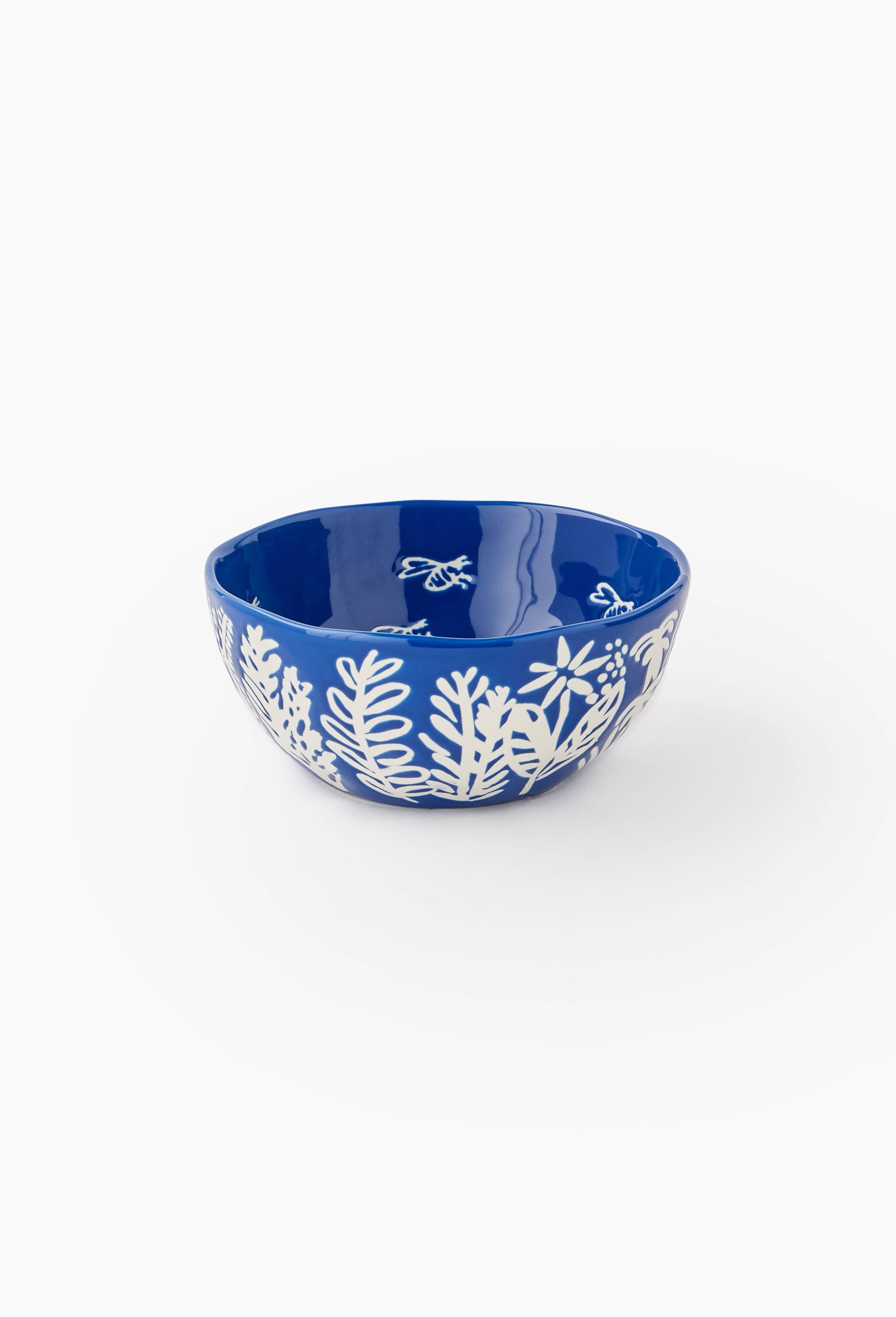 Saladier, 20x8cm, en c&eacute;ramique - BD GRAFT x MONOPRIX, Bleu fonc&eacute;, large image number 0