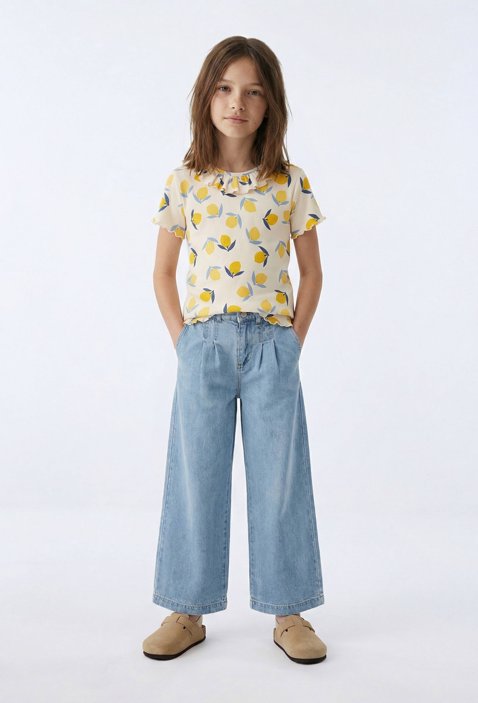 Pantalon fluide large en lyocell, Bleu clair, large image number 0