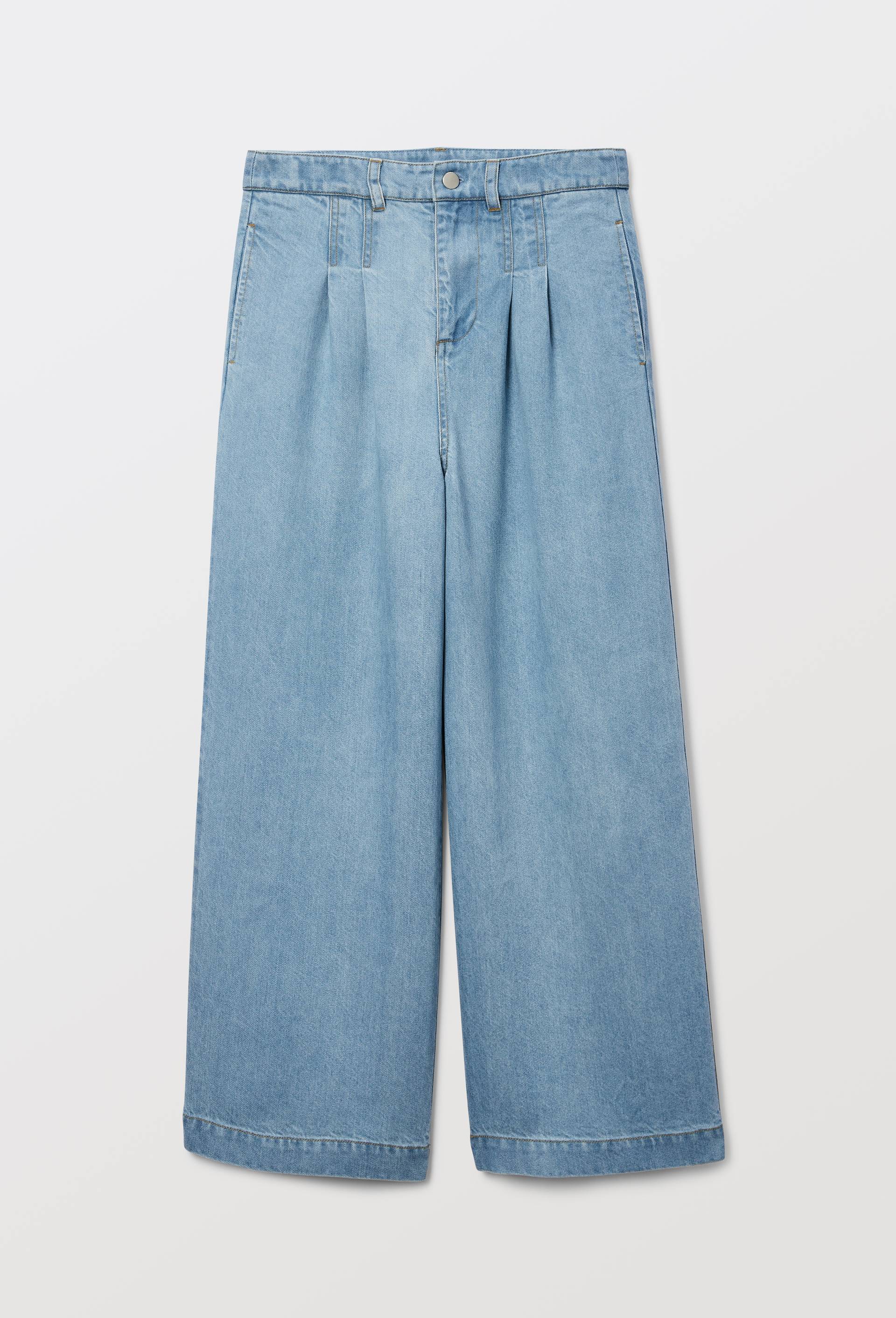 Pantalon fluide large en lyocell, Bleu clair, large image number 1