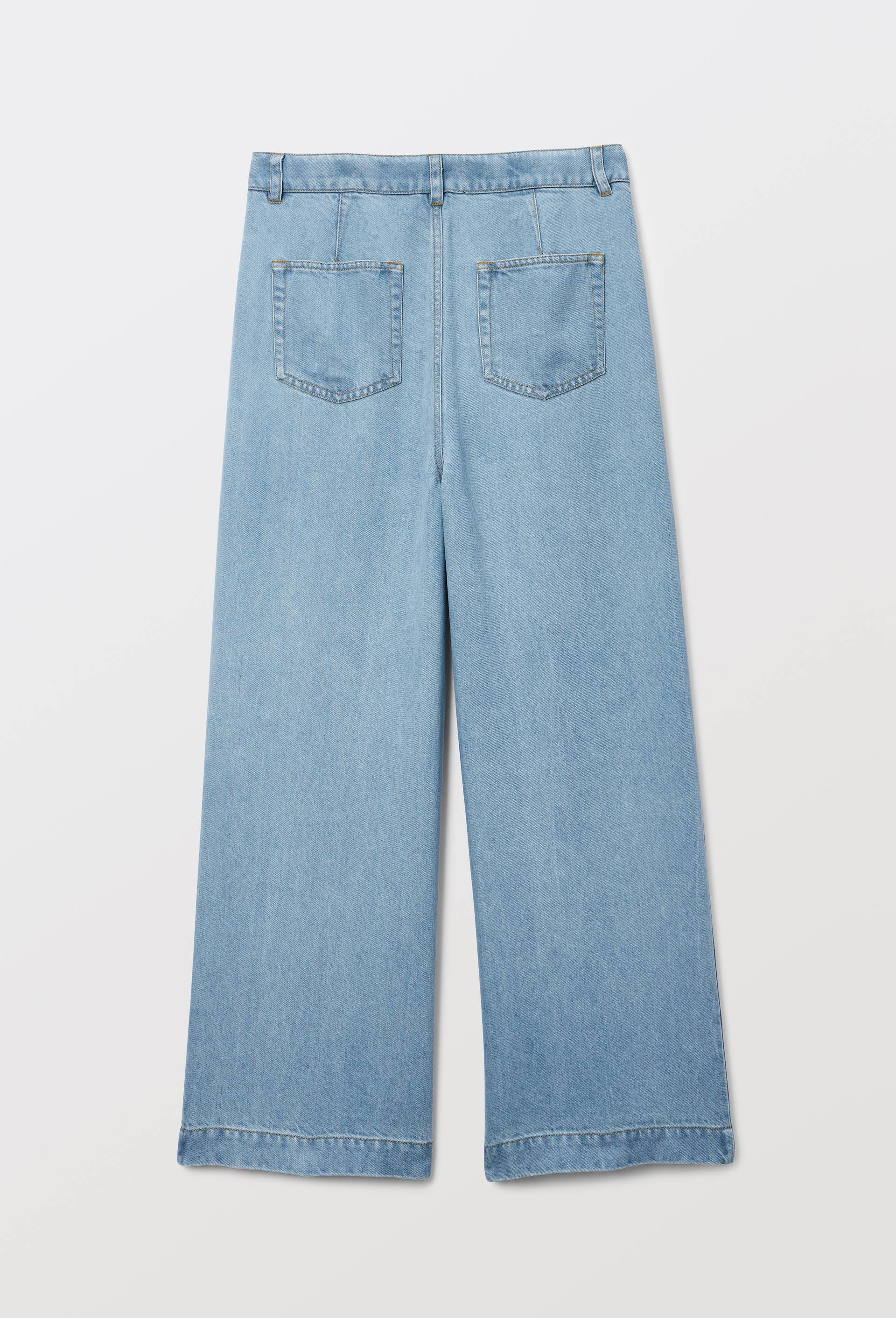 Pantalon fluide large en lyocell, Bleu clair, large image number 2