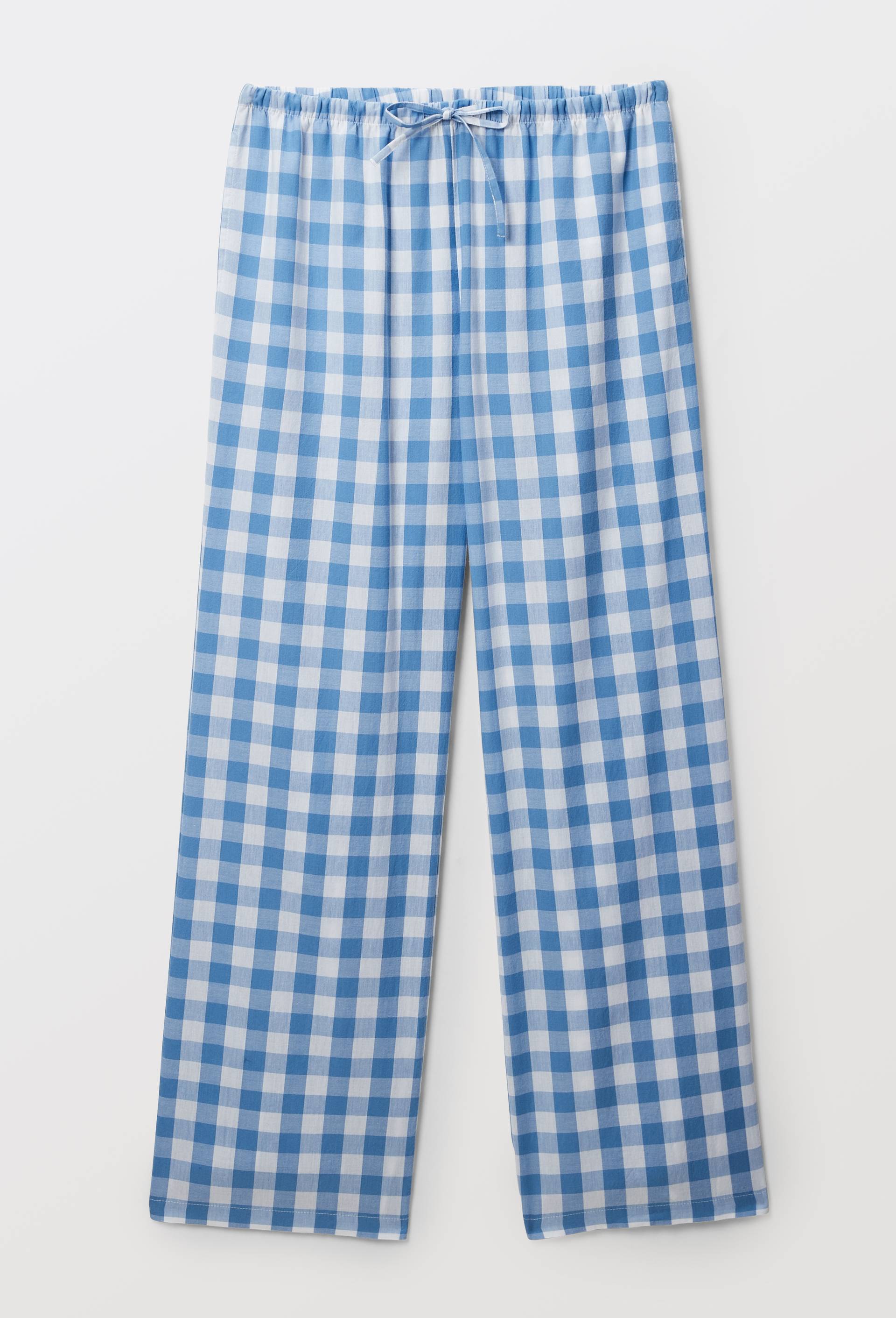Pantalon ray&eacute; en popeline de coton BIO GOTS, Bleu, large image number 2.0