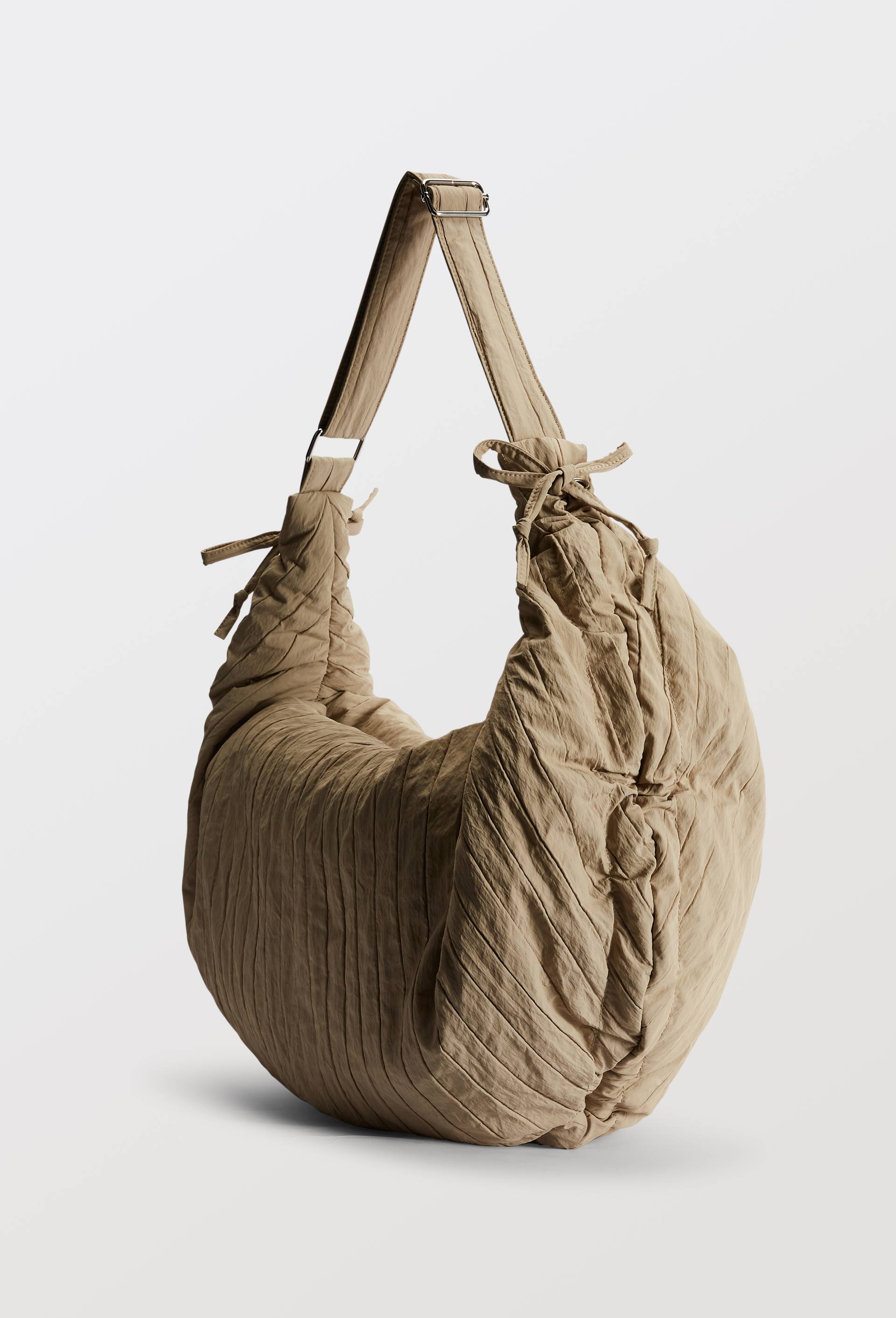 Sac asym&eacute;trique port&eacute; travers, Beige clair, large image number 1.0