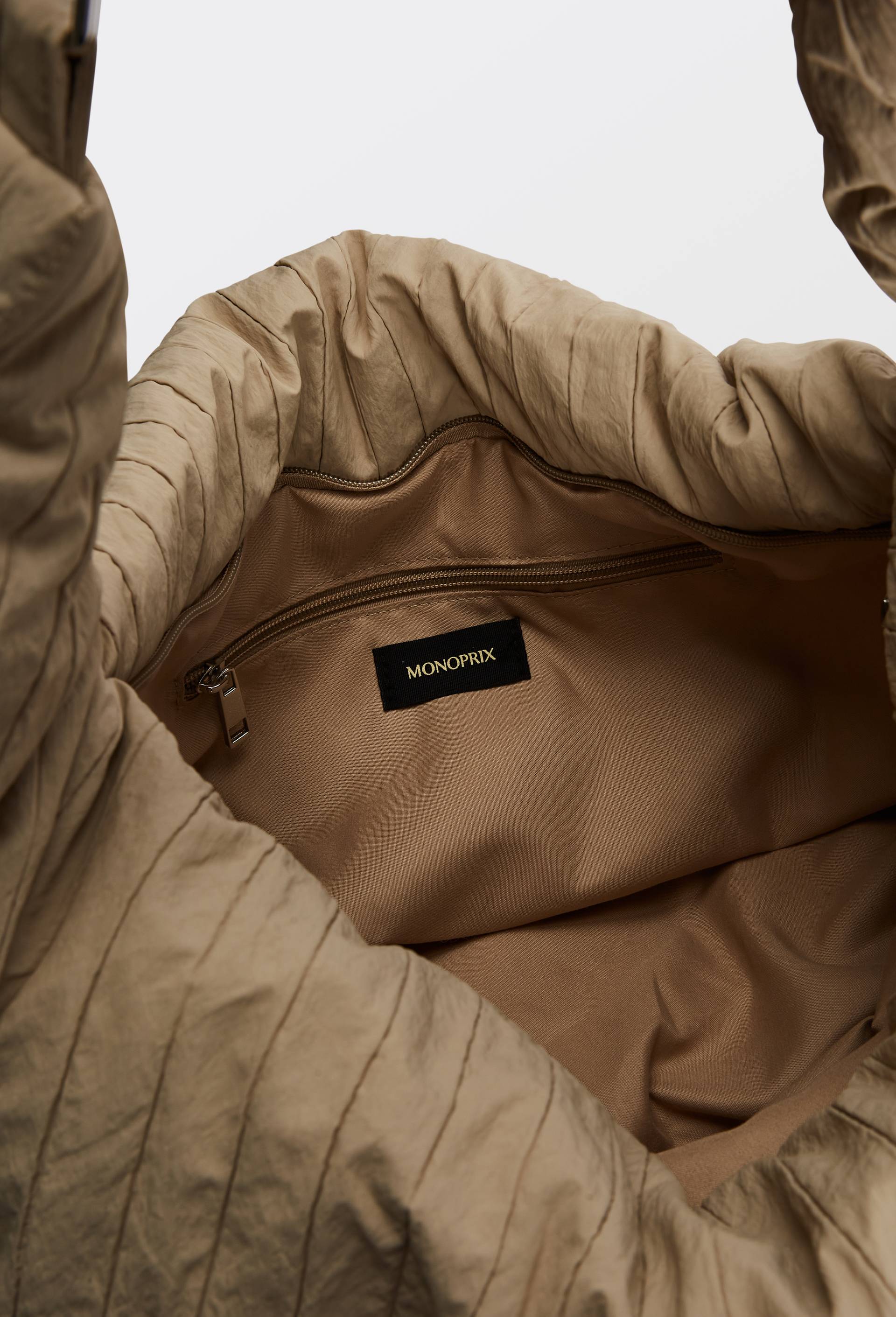 Sac asym&eacute;trique port&eacute; travers, Beige clair, large image number 3
