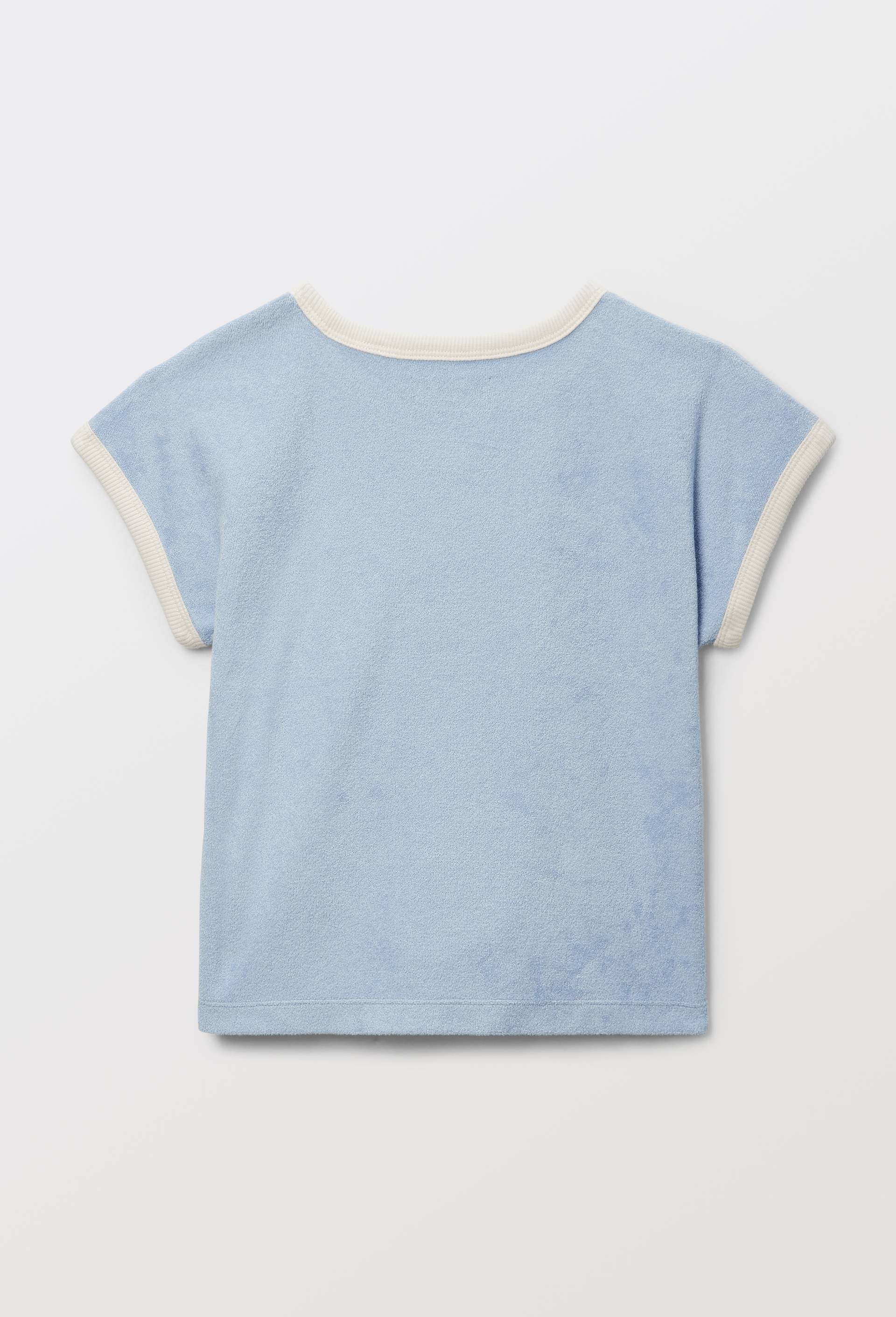 T-shirt manches courtes uni en coton BIO GOTS, Bleu clair, large image number 1