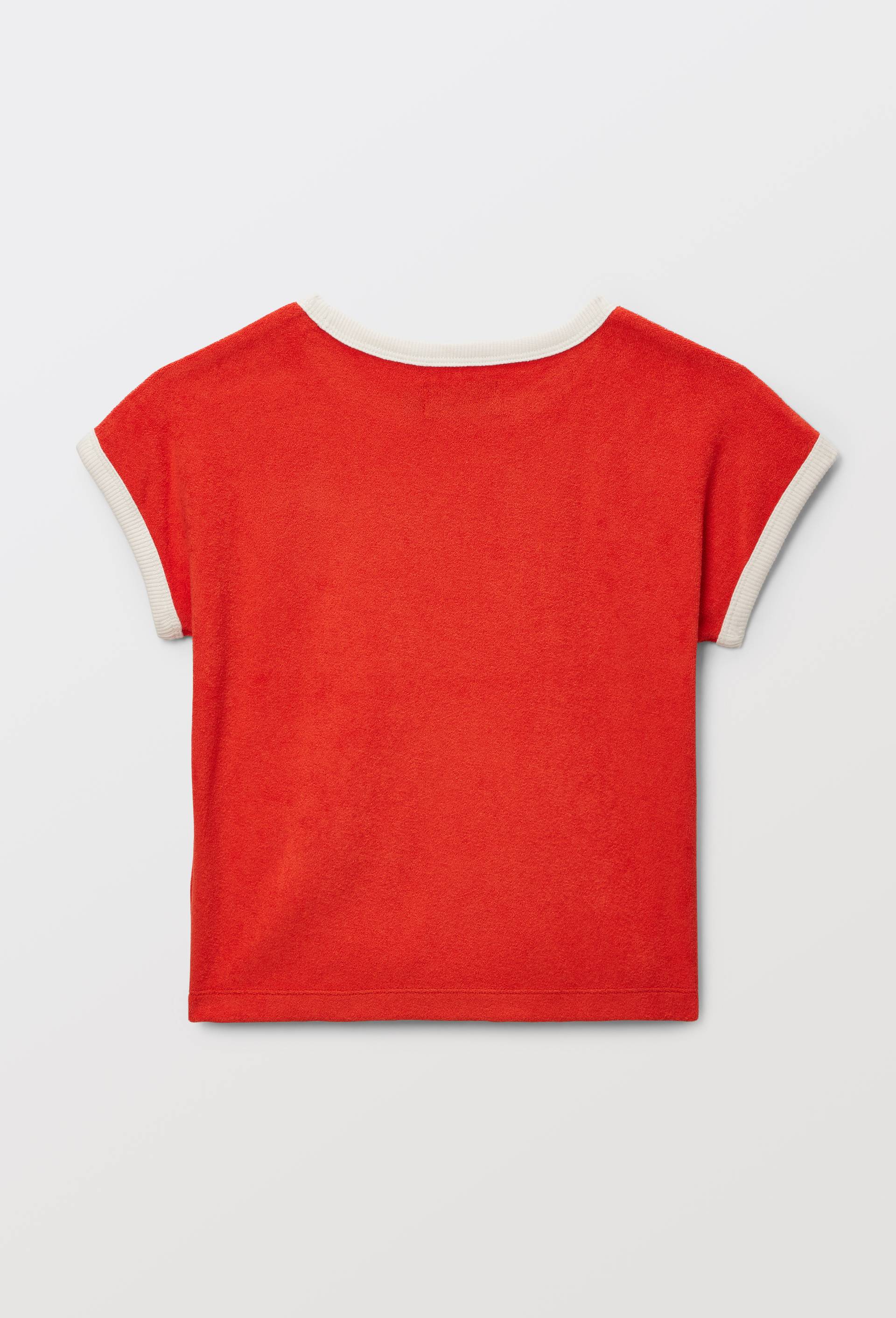 T-shirt manches courtes uni en coton BIO GOTS, Orange, large image number 1