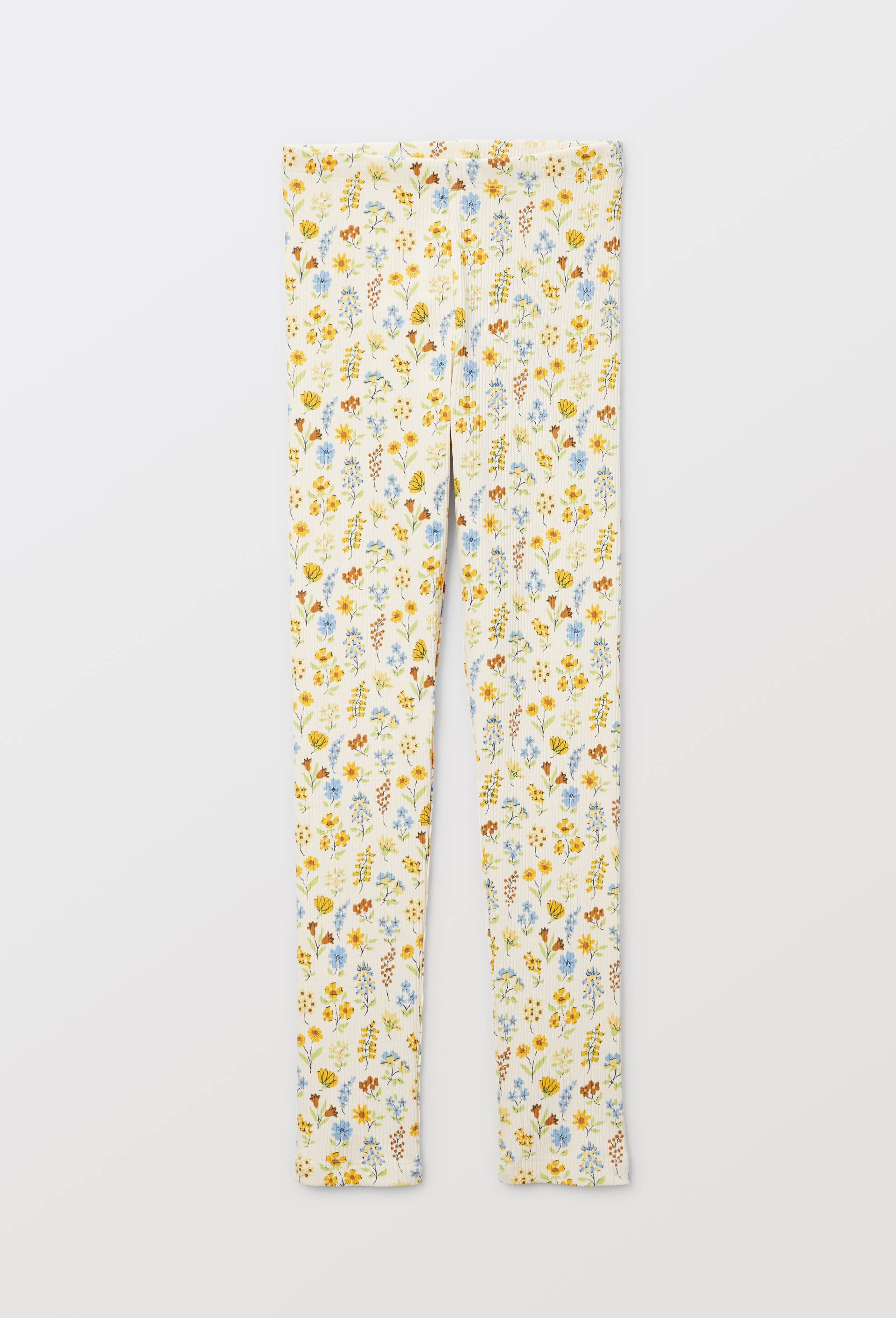 Legging &agrave; imprim&eacute; fleuri, Beige clair, large image number 1