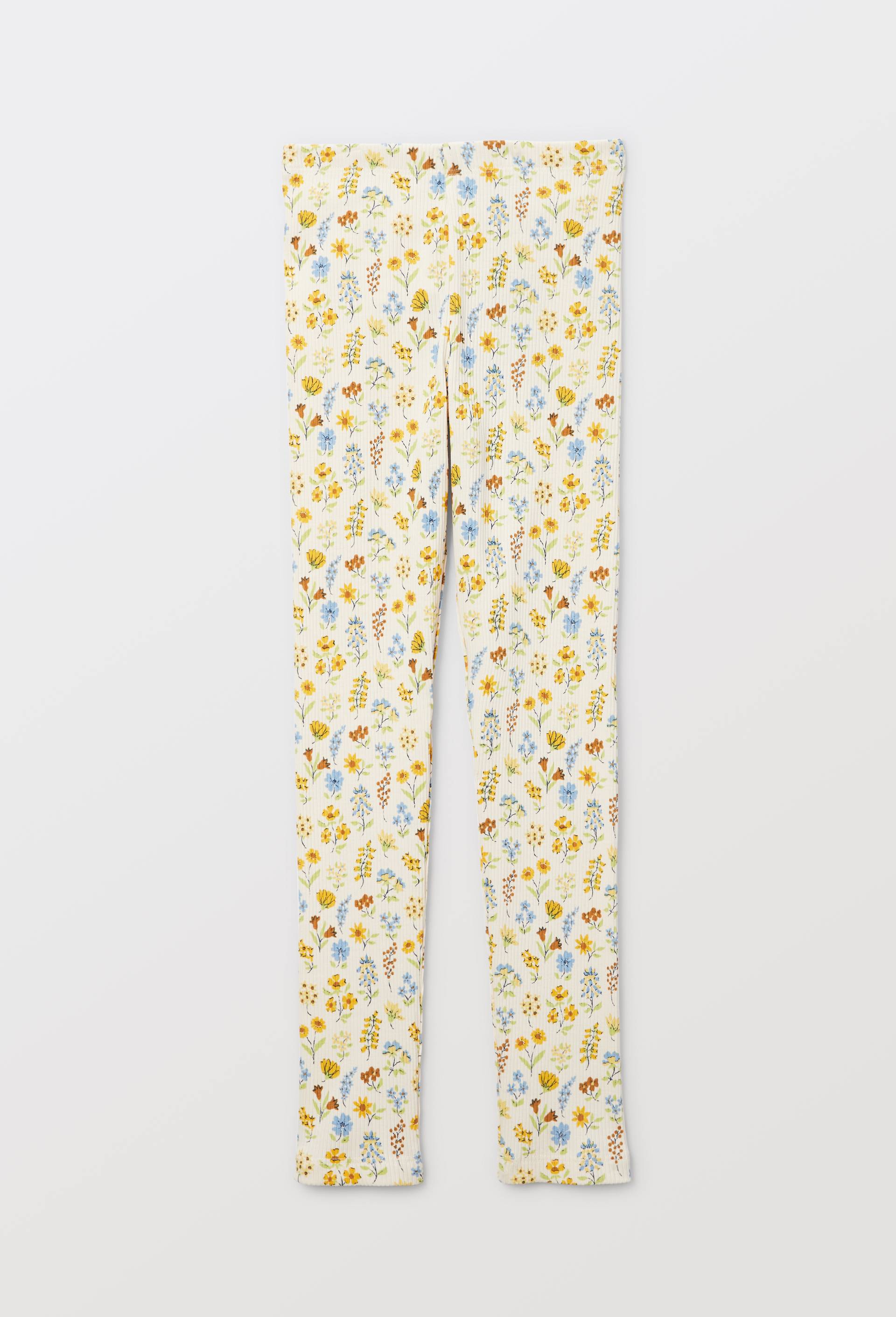 Legging &agrave; imprim&eacute; fleuri, Beige clair, large image number 2.0