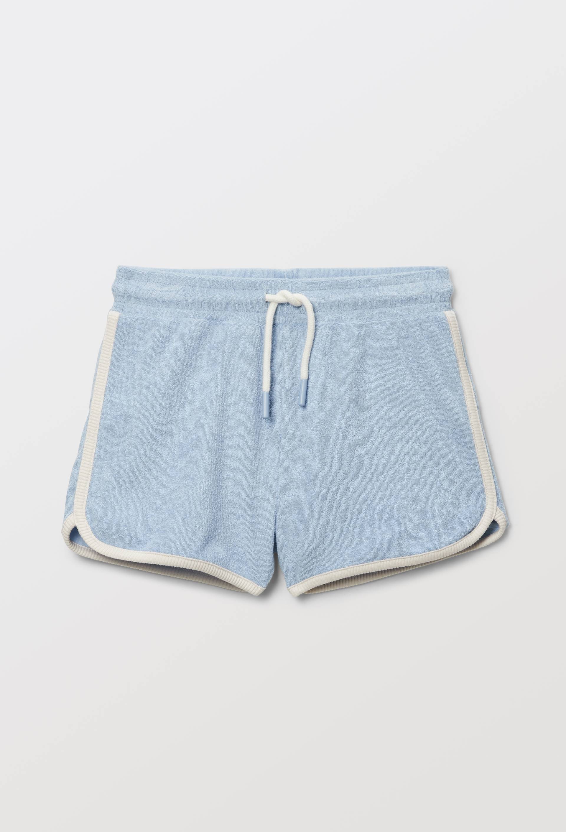 Short uni en coton BIO GOTS, Bleu clair, swatch image