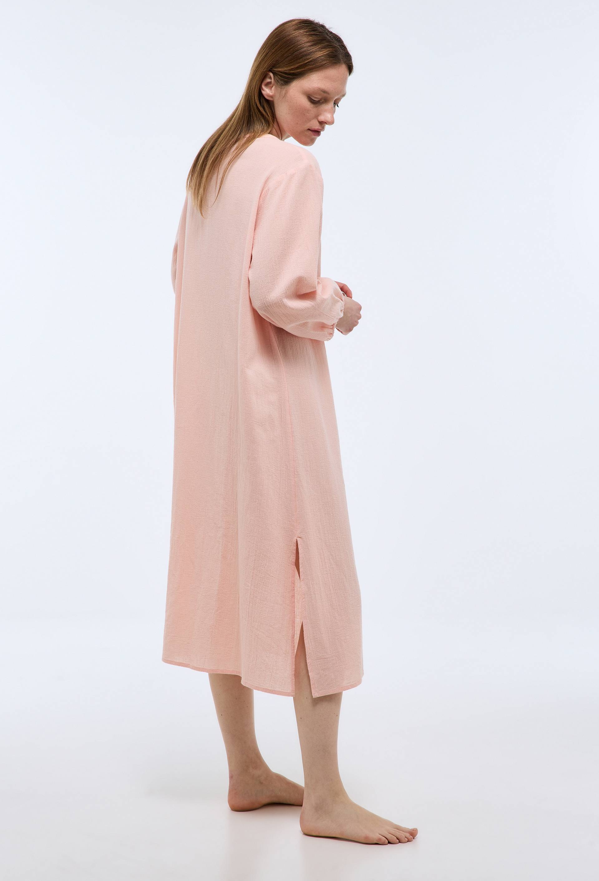 Chemise de nuit unie en coton bio GOTS, Rose, large image number 1.0