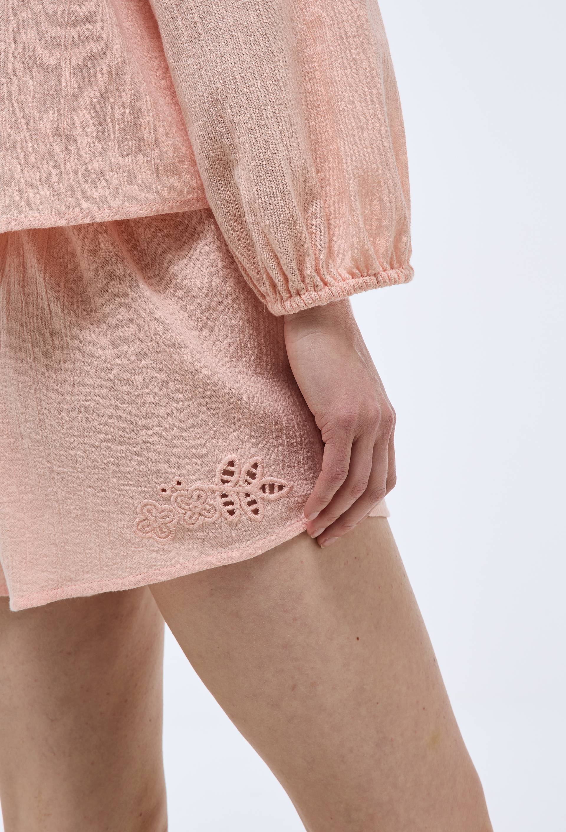 Short uni en coton bio GOTS, Rose, large image number 1.0