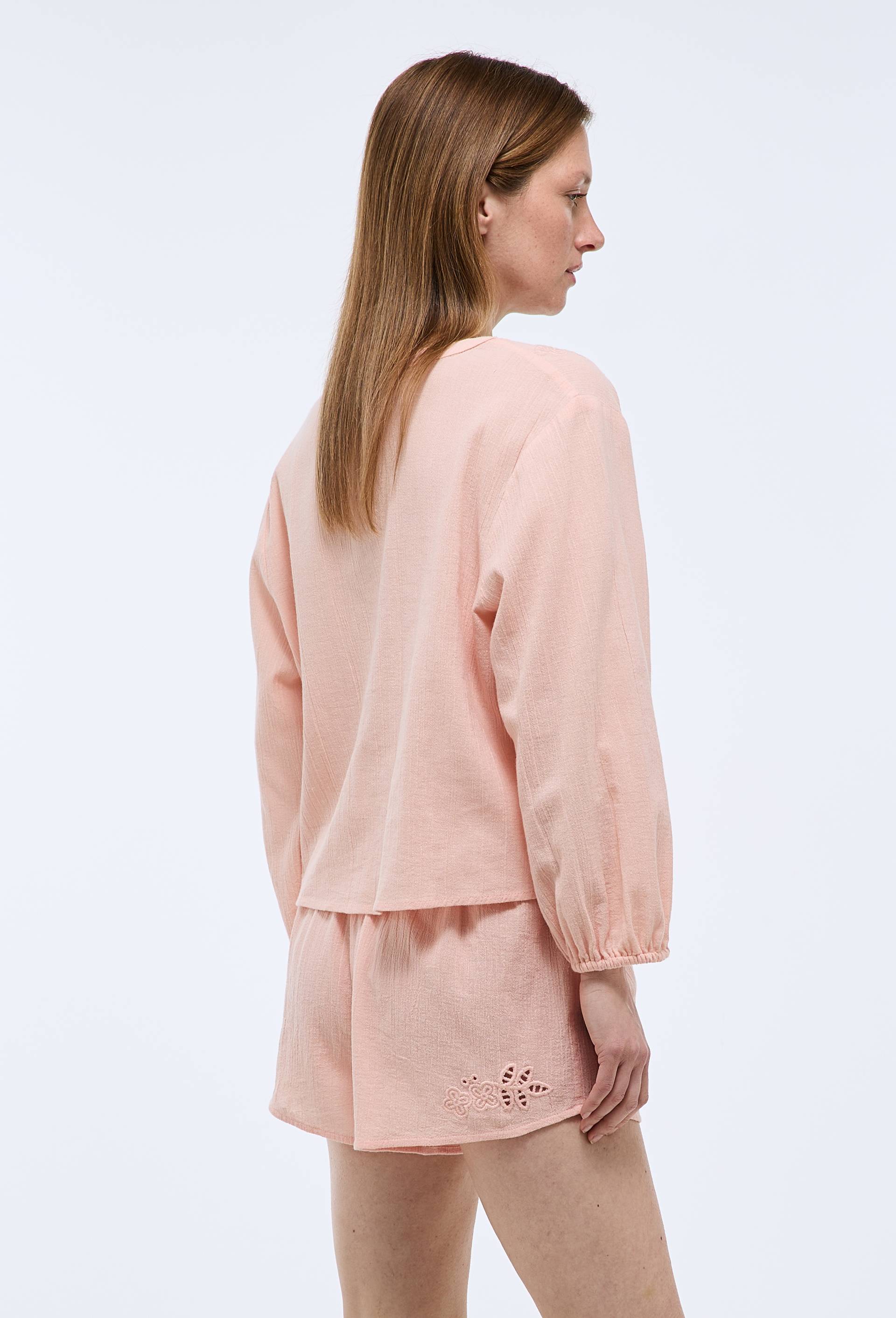 Short uni en coton bio GOTS, Rose, large image number 2
