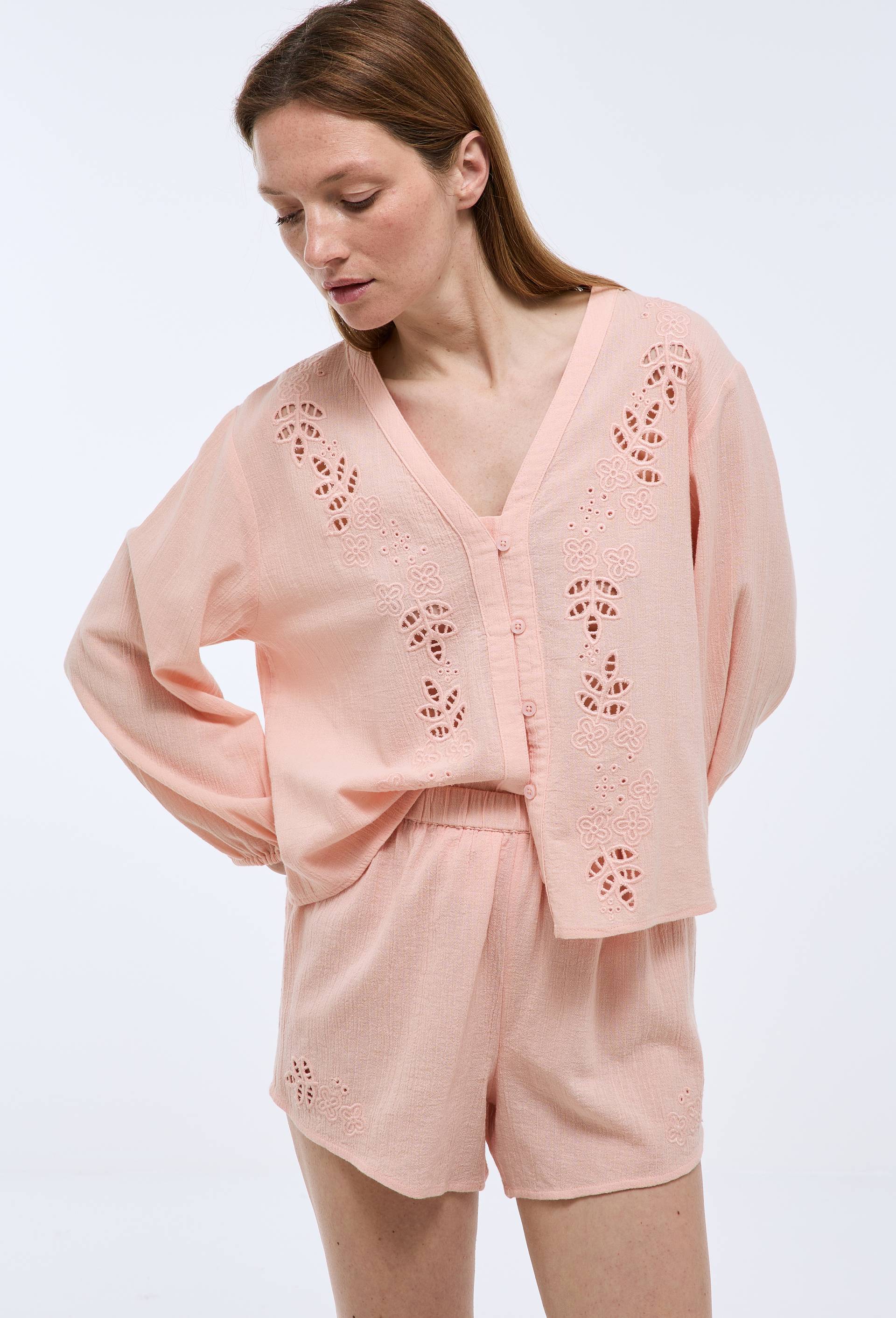 Top uni en coton bio GOTS, Rose, large image number 0.0
