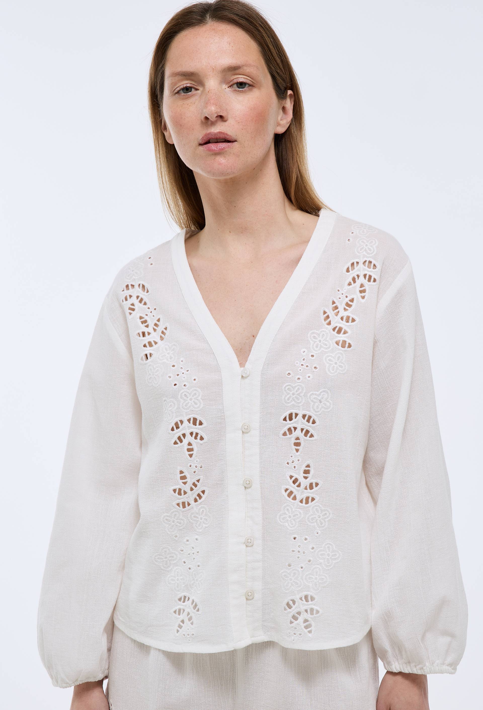 Top uni en coton bio GOTS, Blanc, swatch image