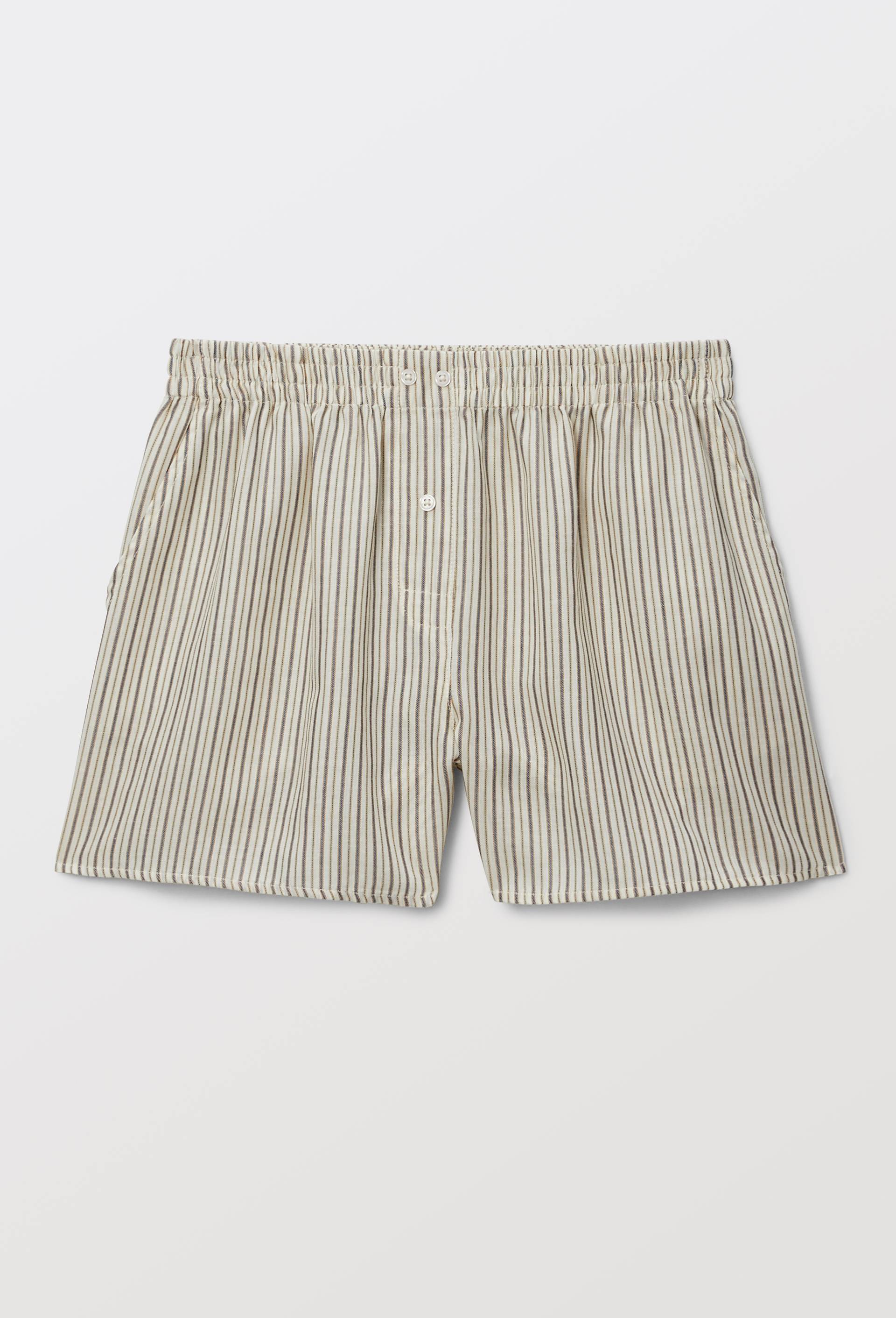 Short ray&eacute; en voile de coton bio GOTS, Beige, large image number 2.0