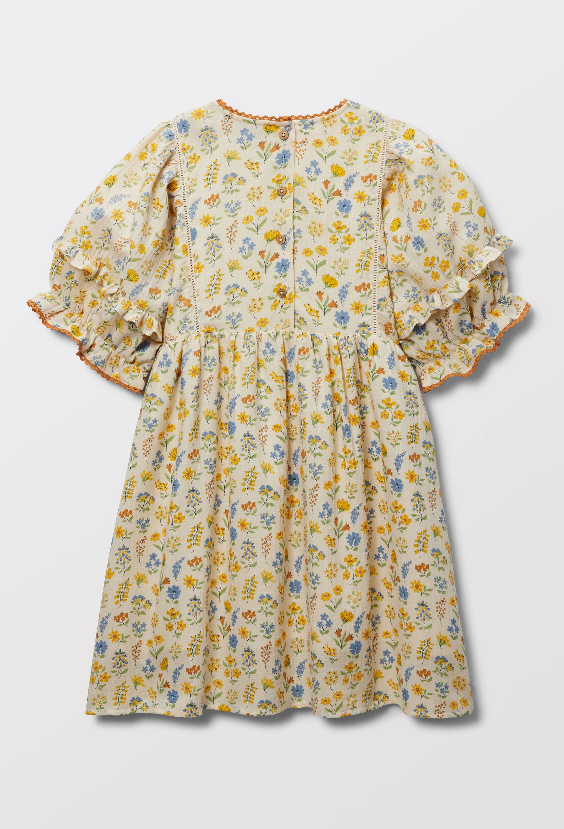 Robe imprim&eacute;e &agrave; fleurs, Beige clair, large image number 2