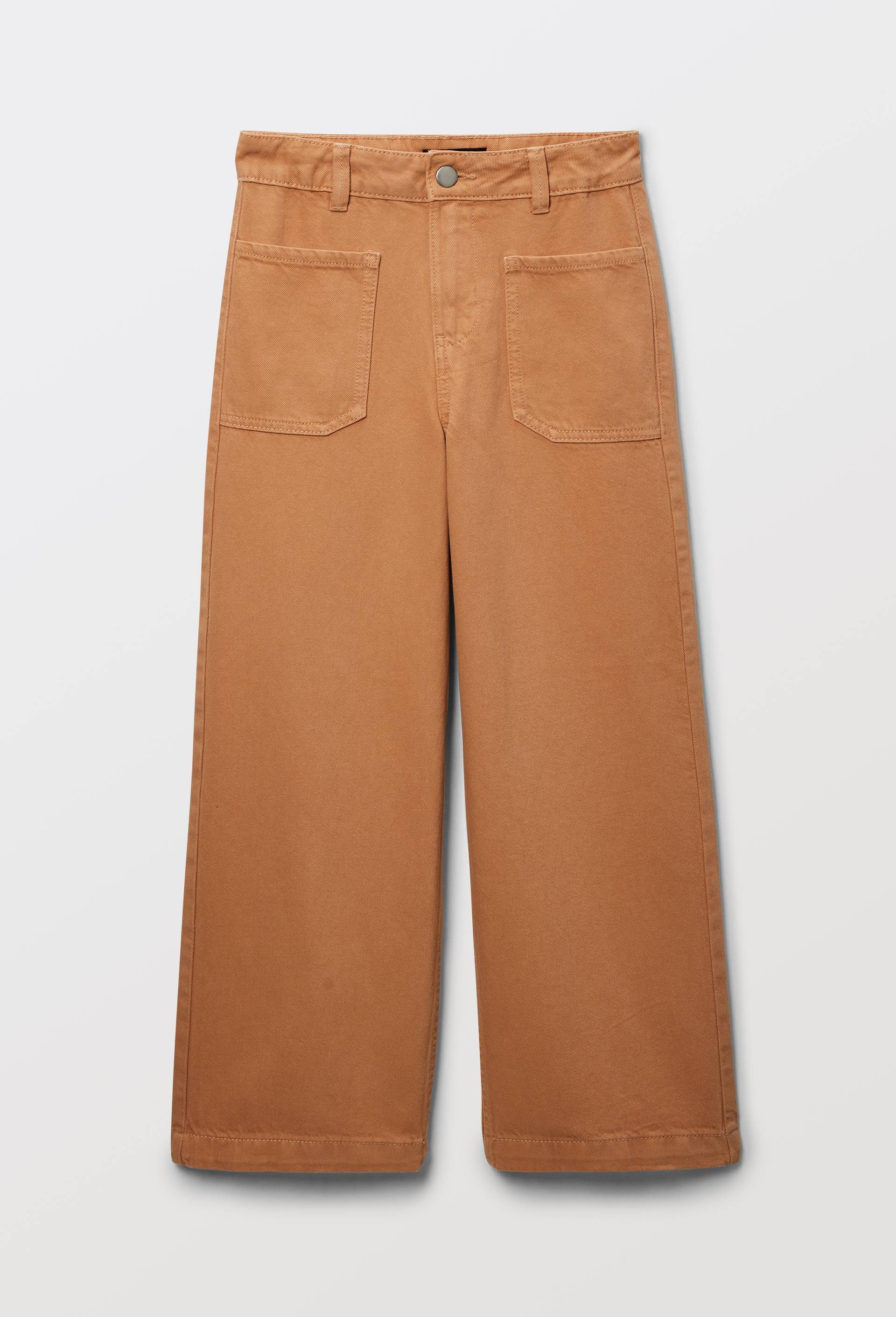 Pantalon en twill en coton, Jaune clair, large image number 1