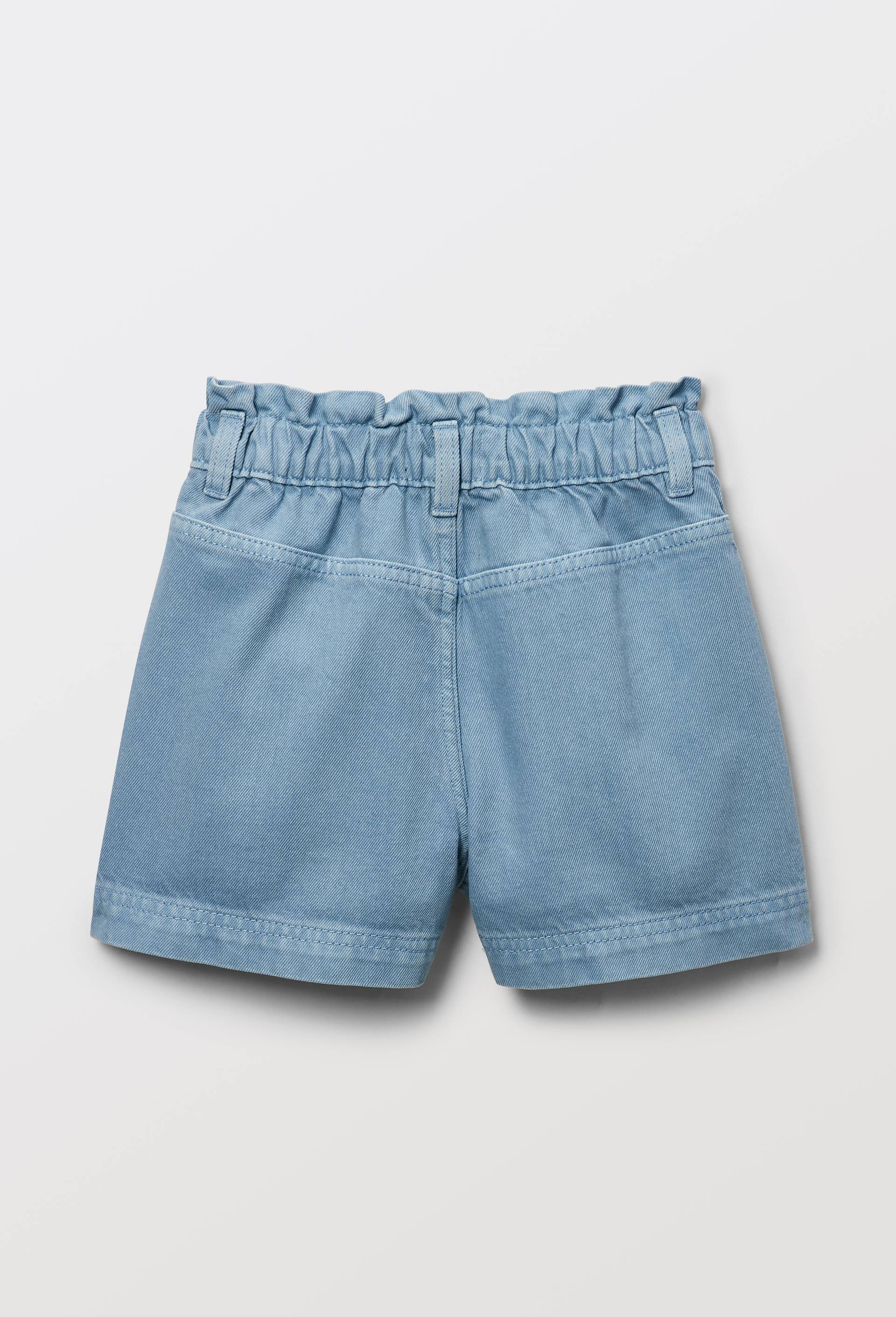 Short poches brod&eacute;es, Bleu, large image number 2