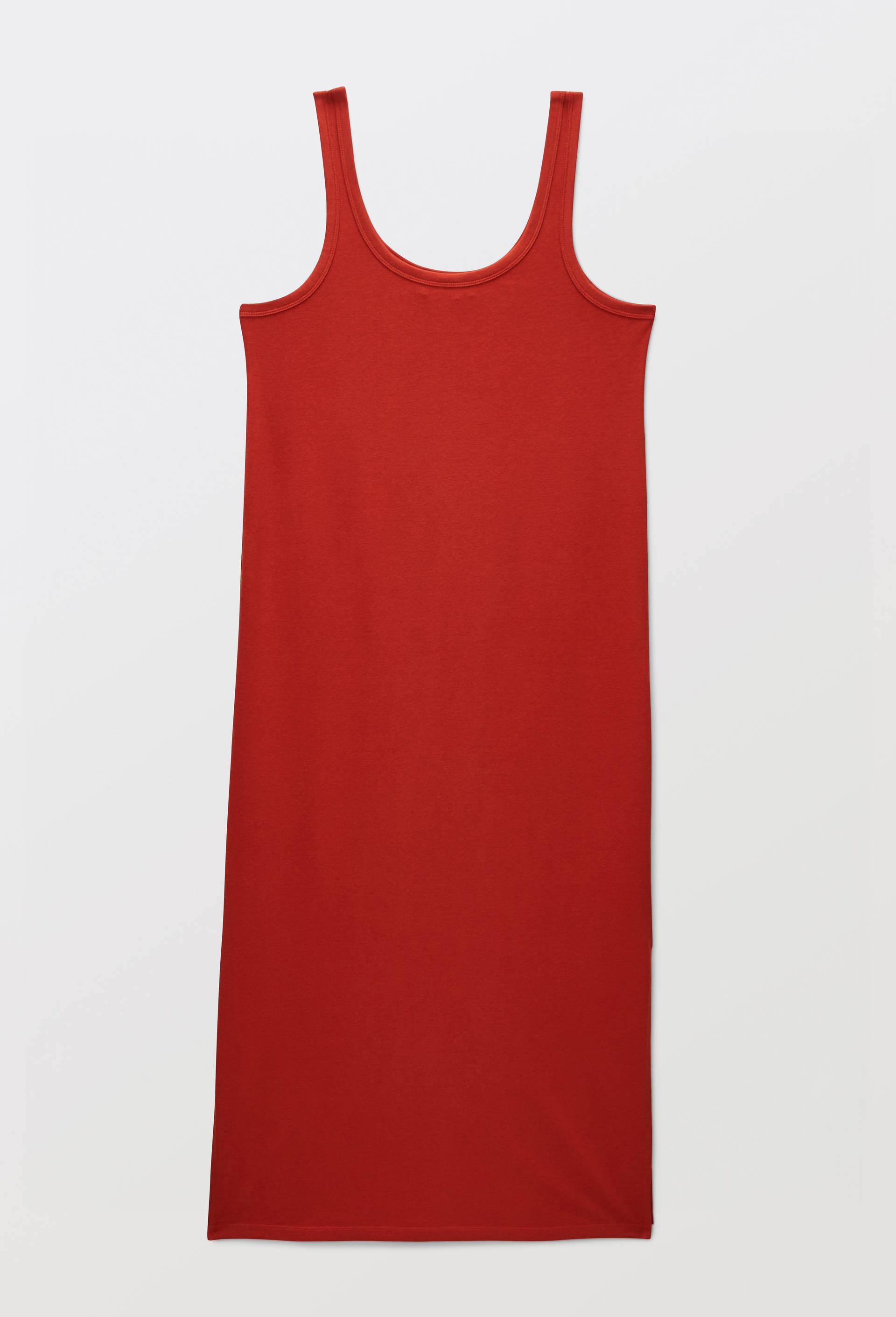 Chemise de nuit longue en coton jersey bio GOTS, Orange fonc&eacute;, large image number 2.0