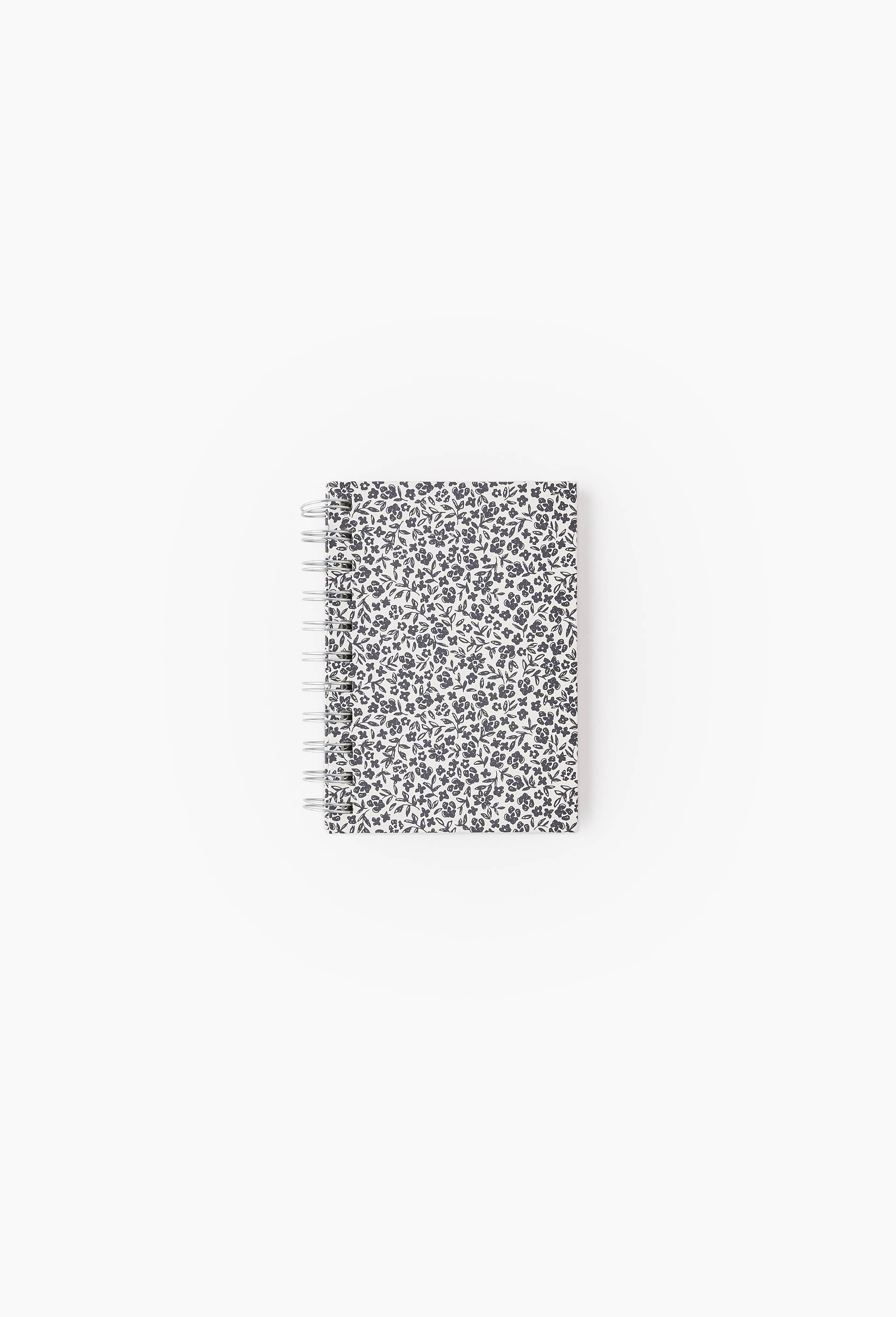 carnet A6, 80 pages, reliure spirale, Bleu fonc&eacute;, large image number 0