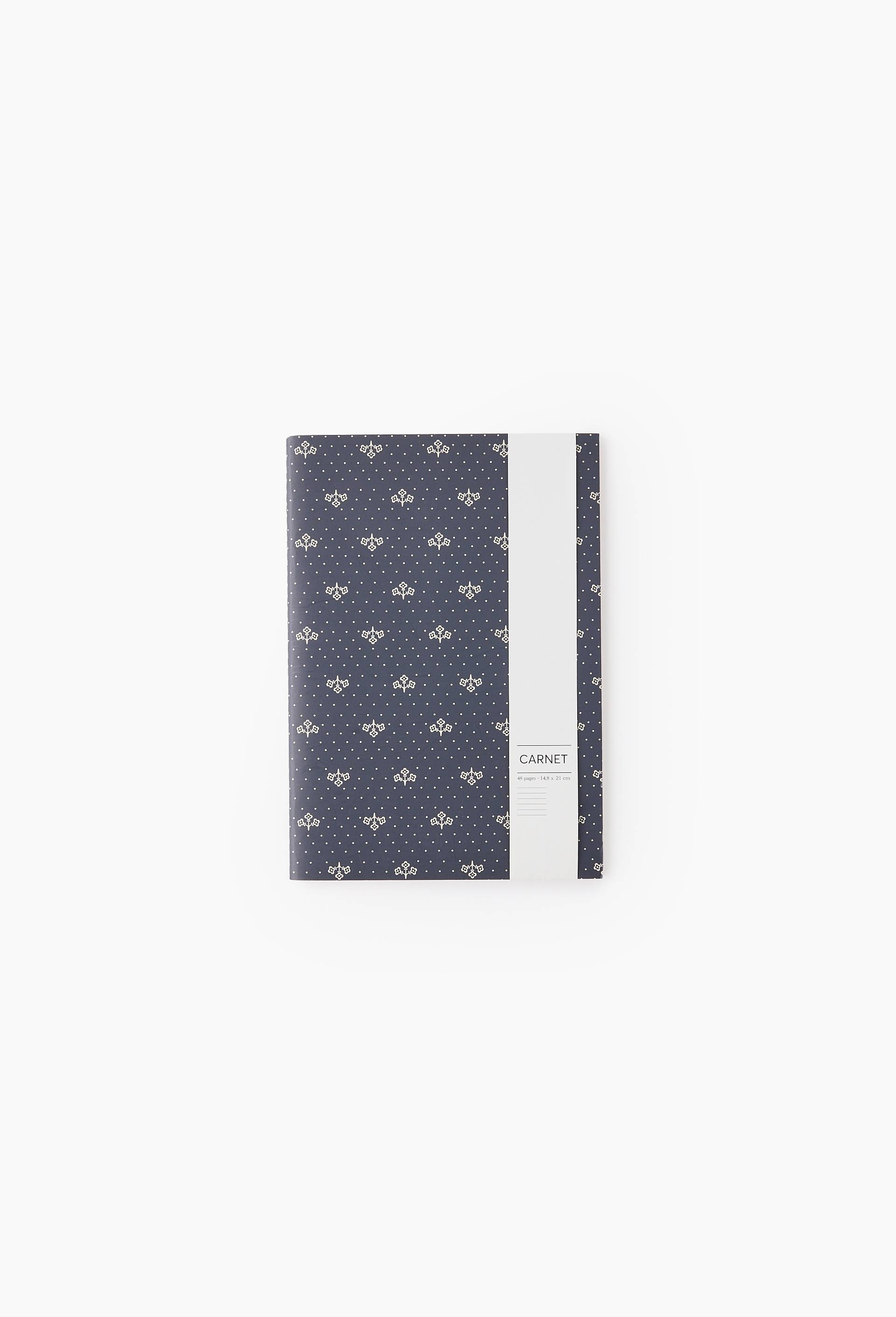Carnet A5, 48 pages, Bleu fonc&eacute;, large image number 2