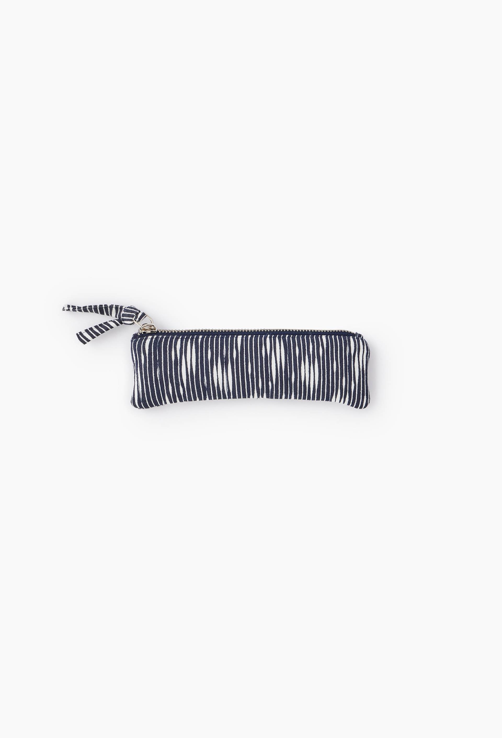 Trousse longue quilt&eacute;e, Bleu fonc&eacute;, large image number 0.0