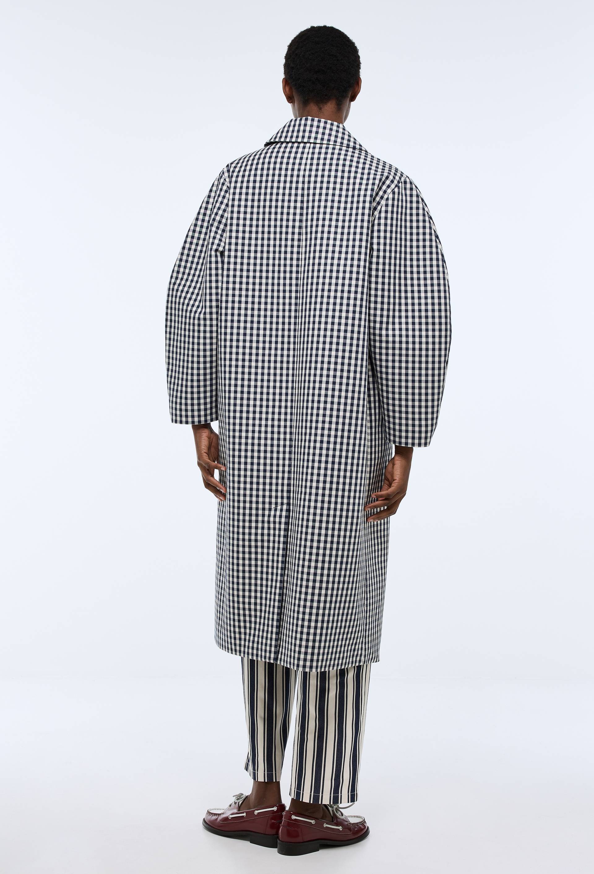Trench &agrave; carreaux vichy, Ecru, large image number 2