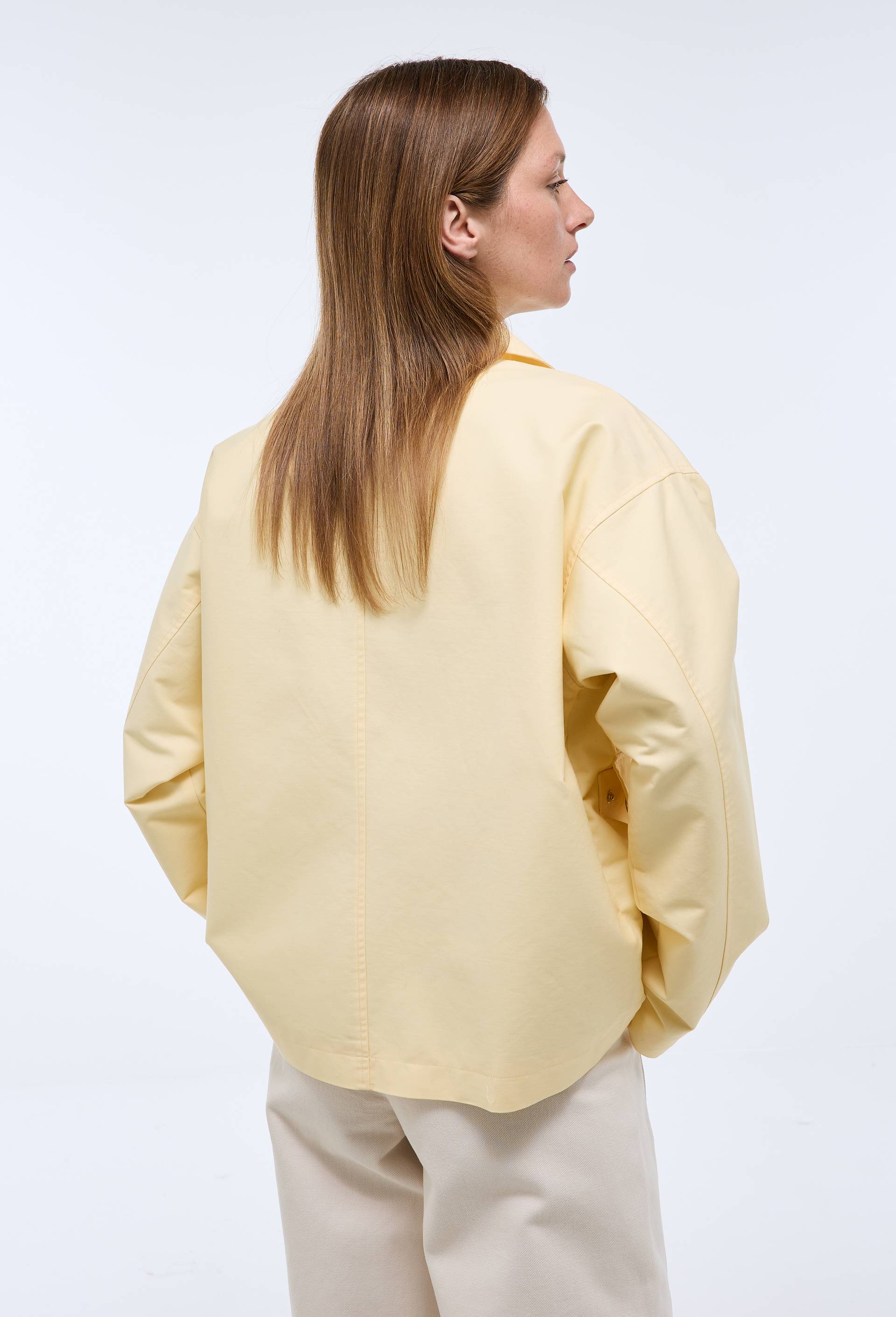 Veste en coton &agrave; poches, Jaune clair, large image number 4.0