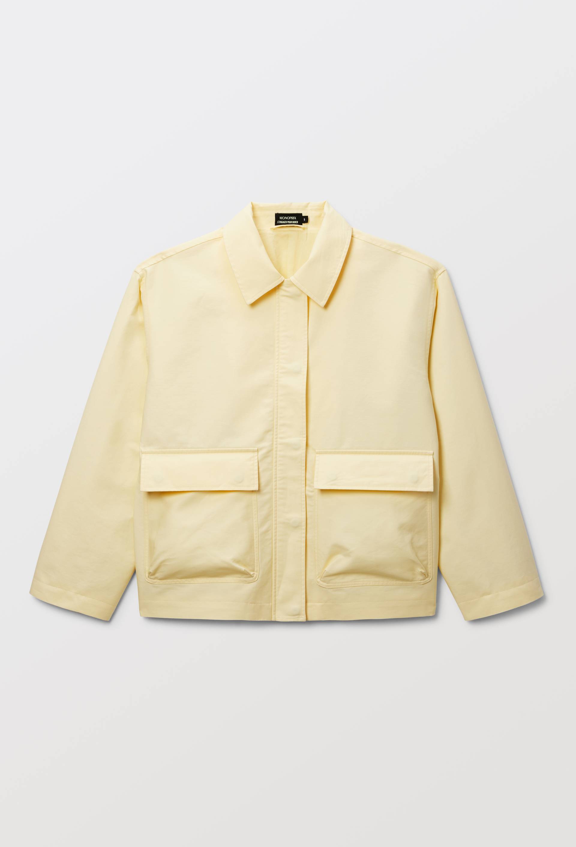 Veste en coton &agrave; poches, Jaune clair, large image number 5