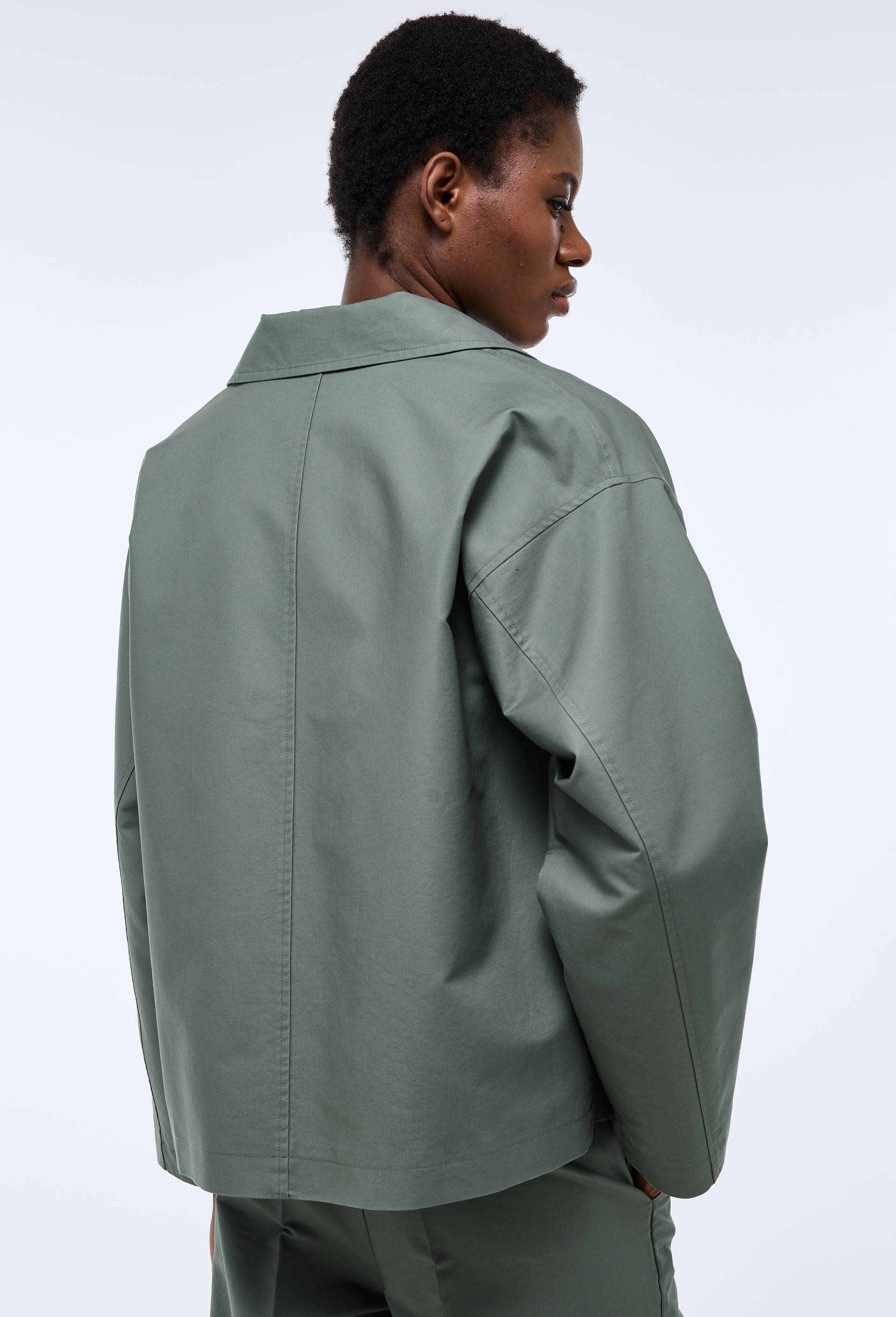 Veste en coton &agrave; poches, Vert, large image number 1.0