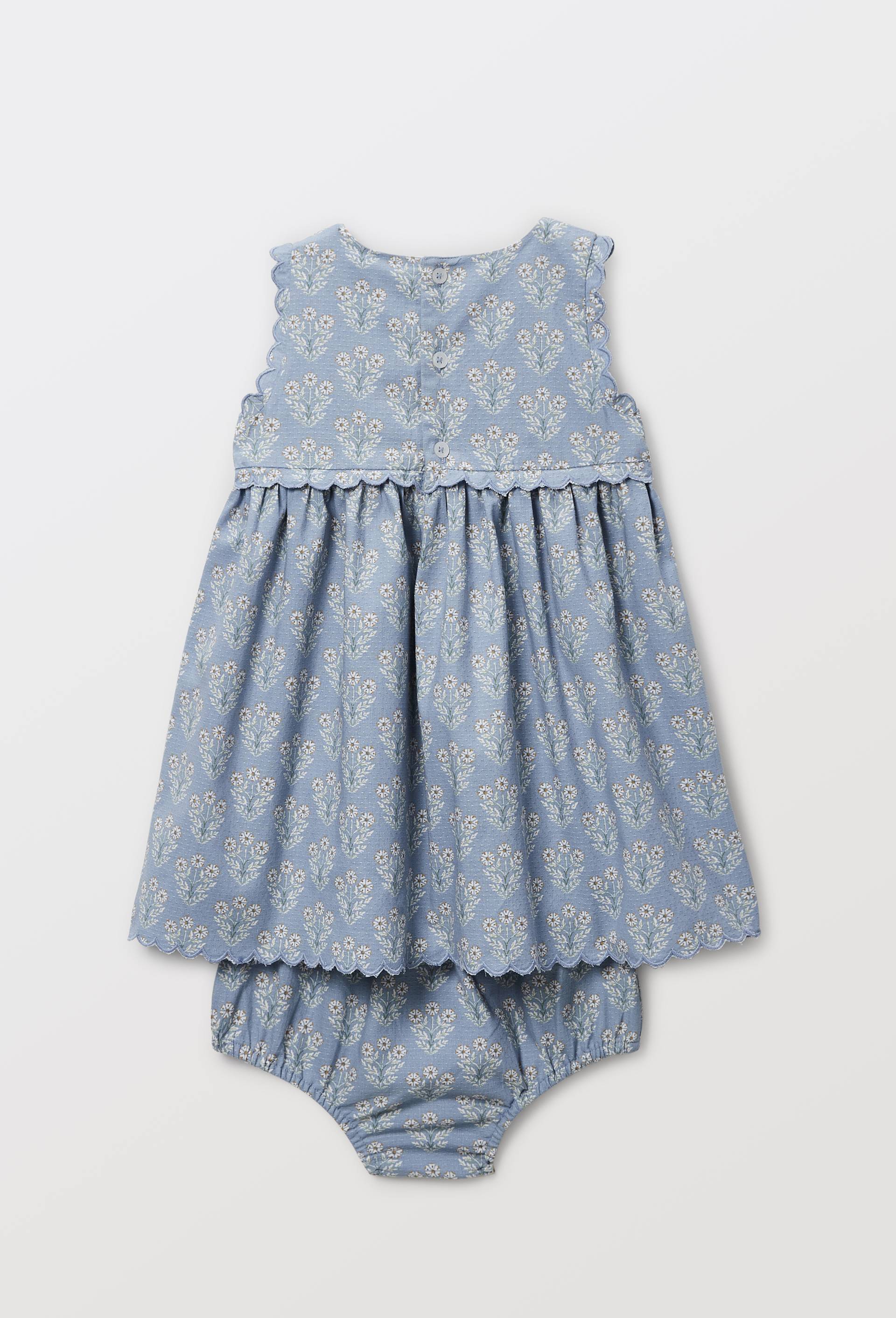 Robe avec bloomer imprim&eacute;s en coton, Bleu, large image number 2