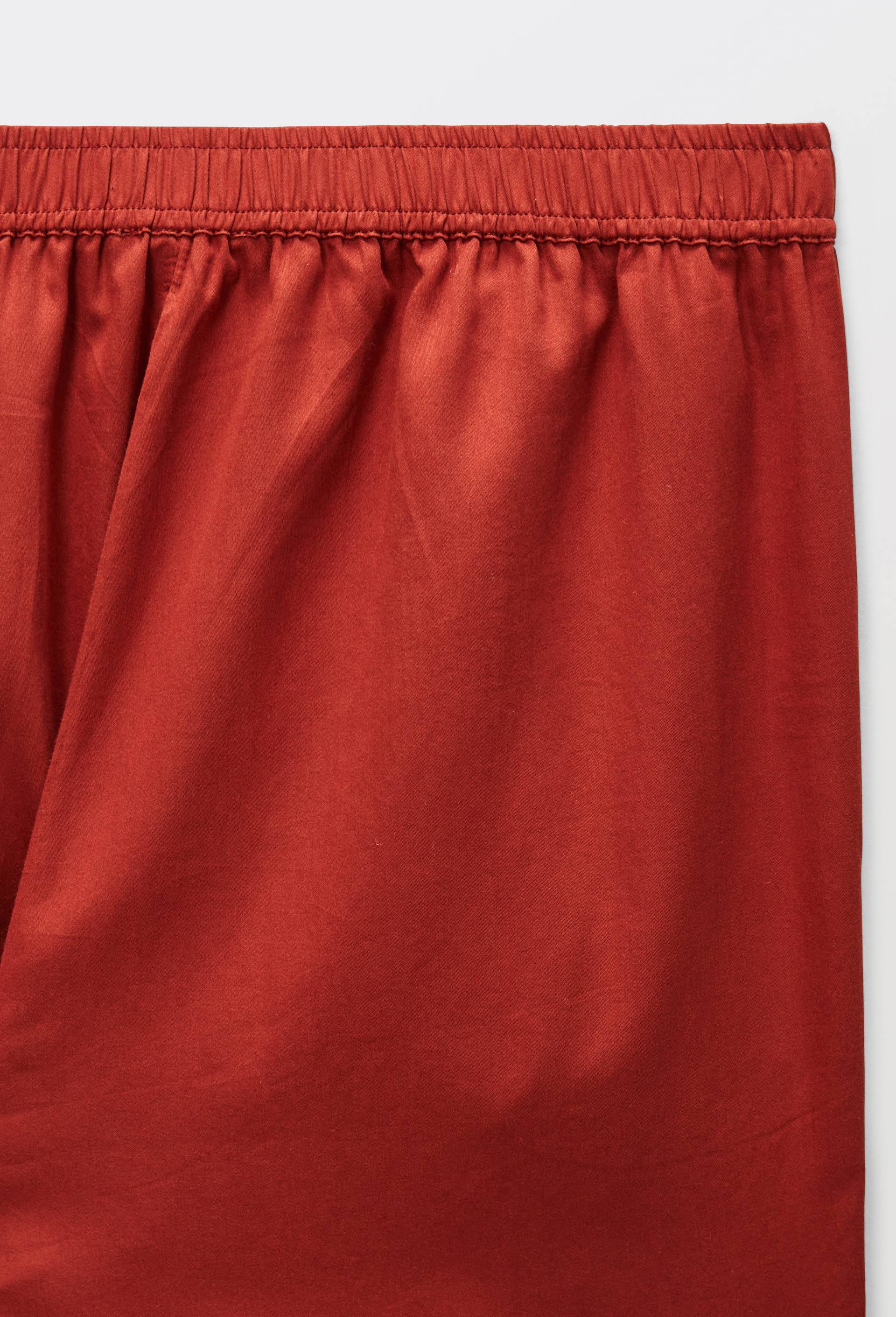 Pantalon uni en satin de coton bio GOTS, Orange fonc&eacute;, large image number 4.0