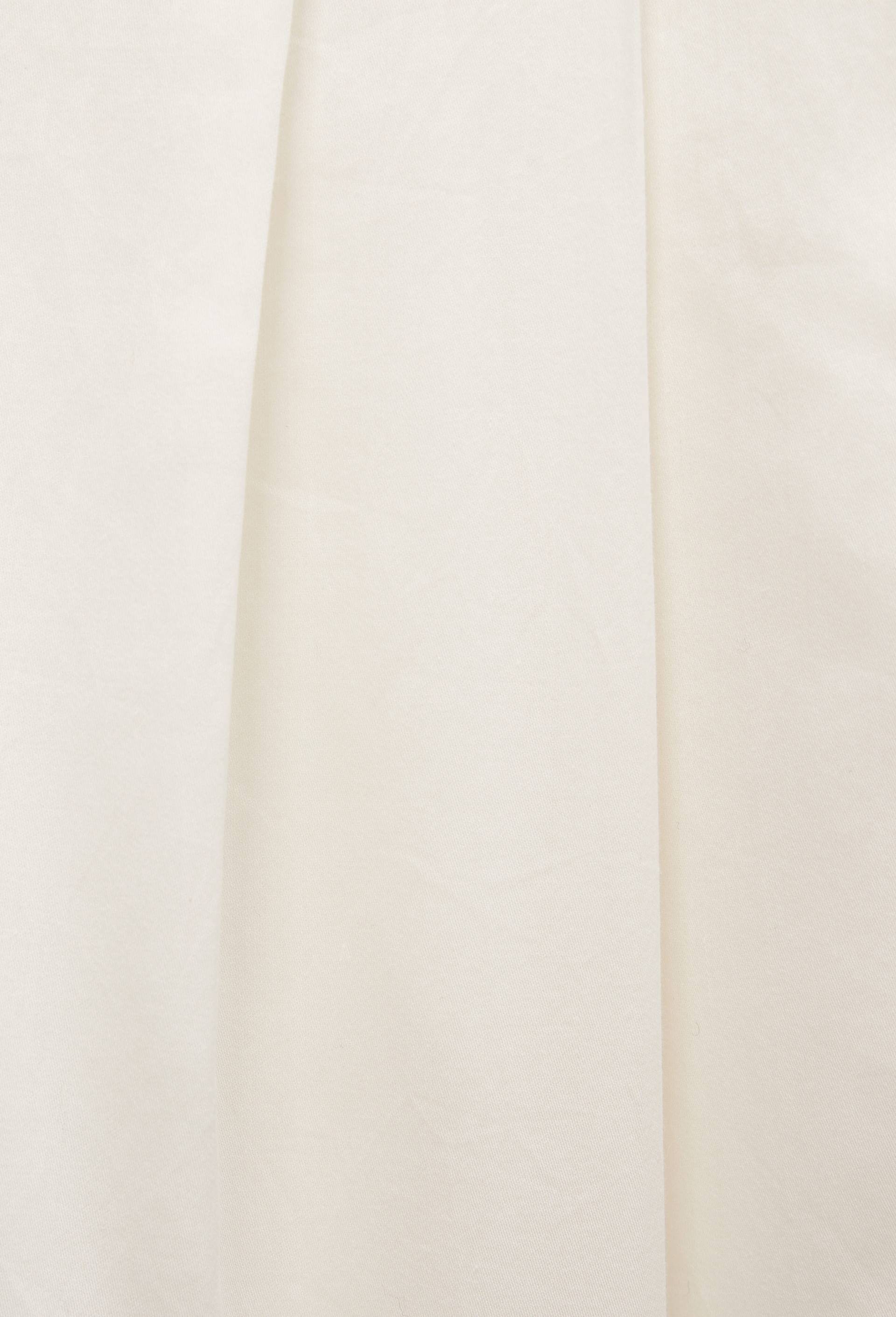 Pantalon uni en satin de coton bio GOTS, Ecru, large image number 5.0